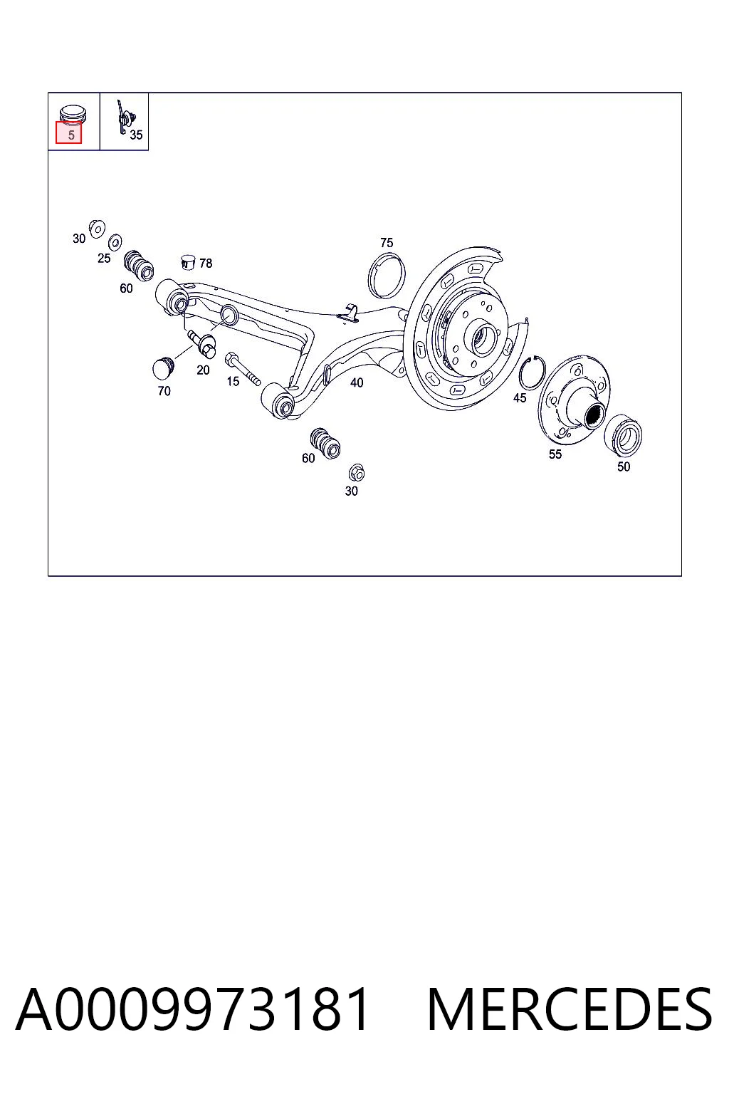A0009973181 Mercedes
