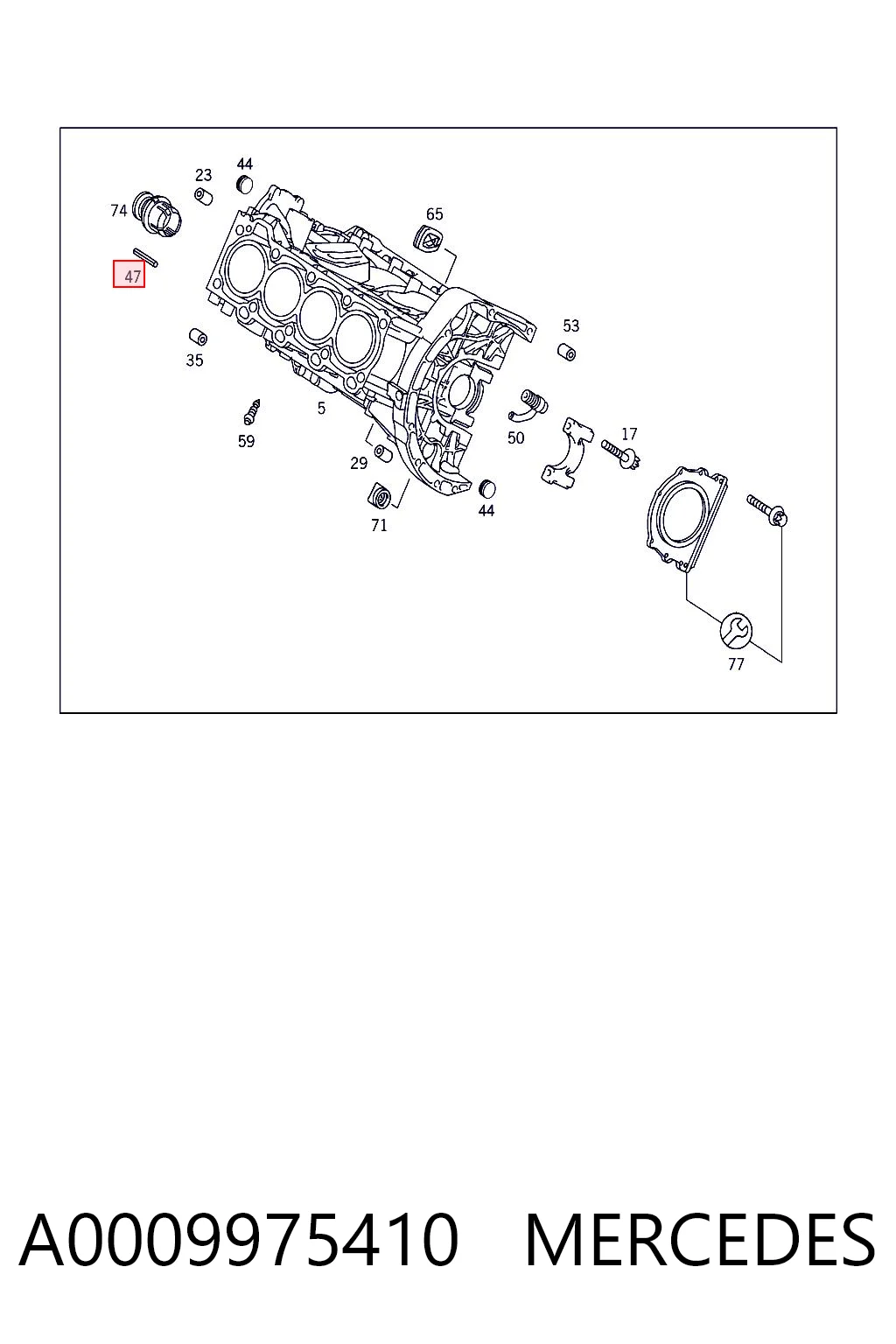 A0009975410 Mercedes