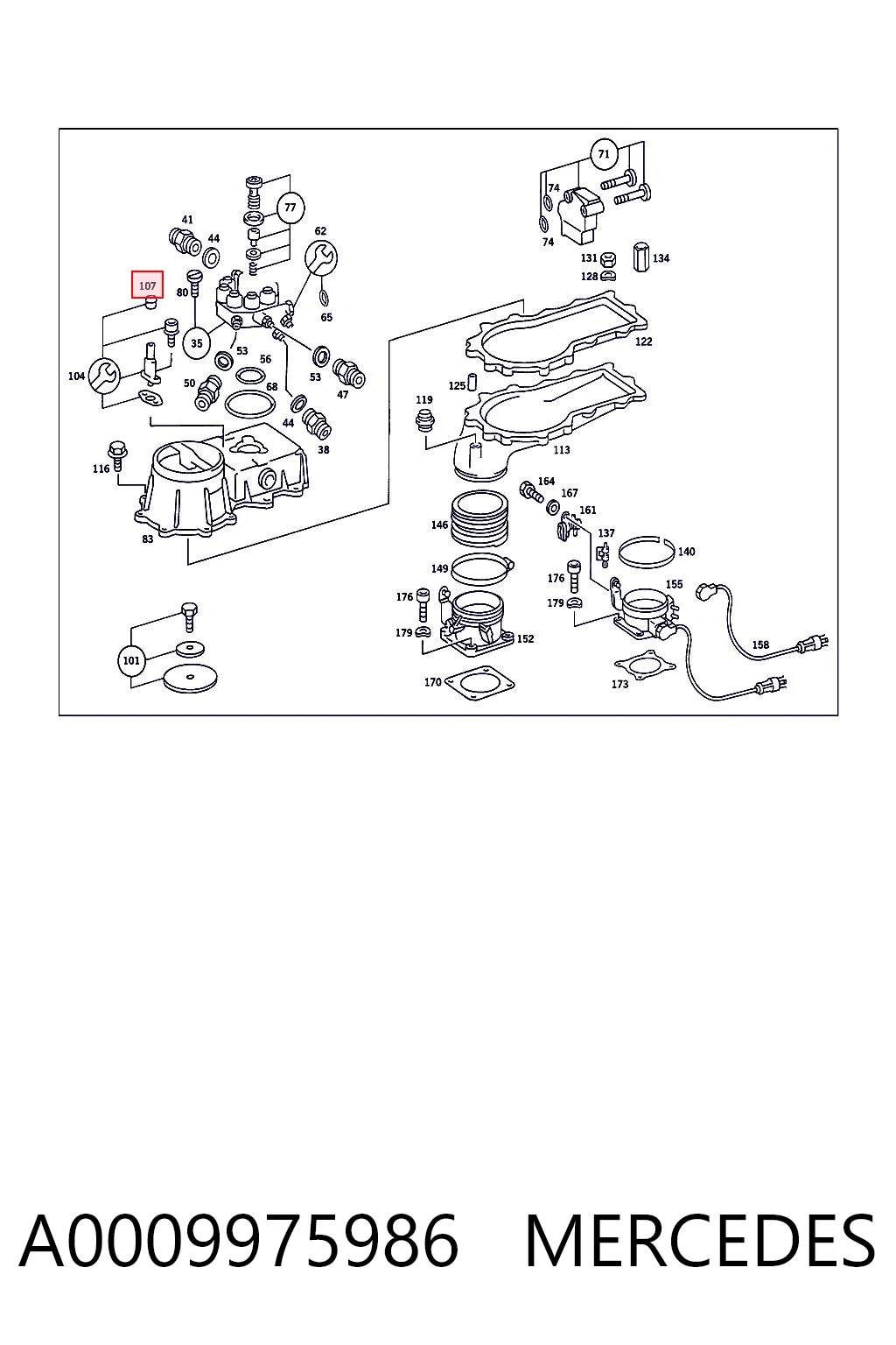 A0009975986 Mercedes