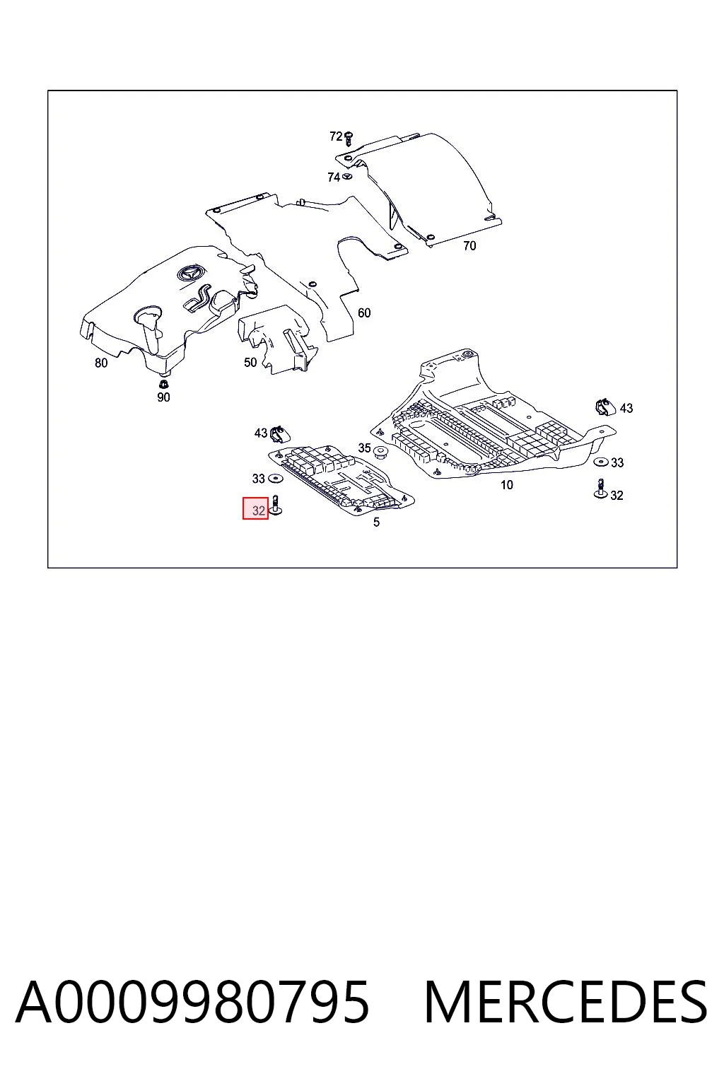 A0009980795 Mercedes