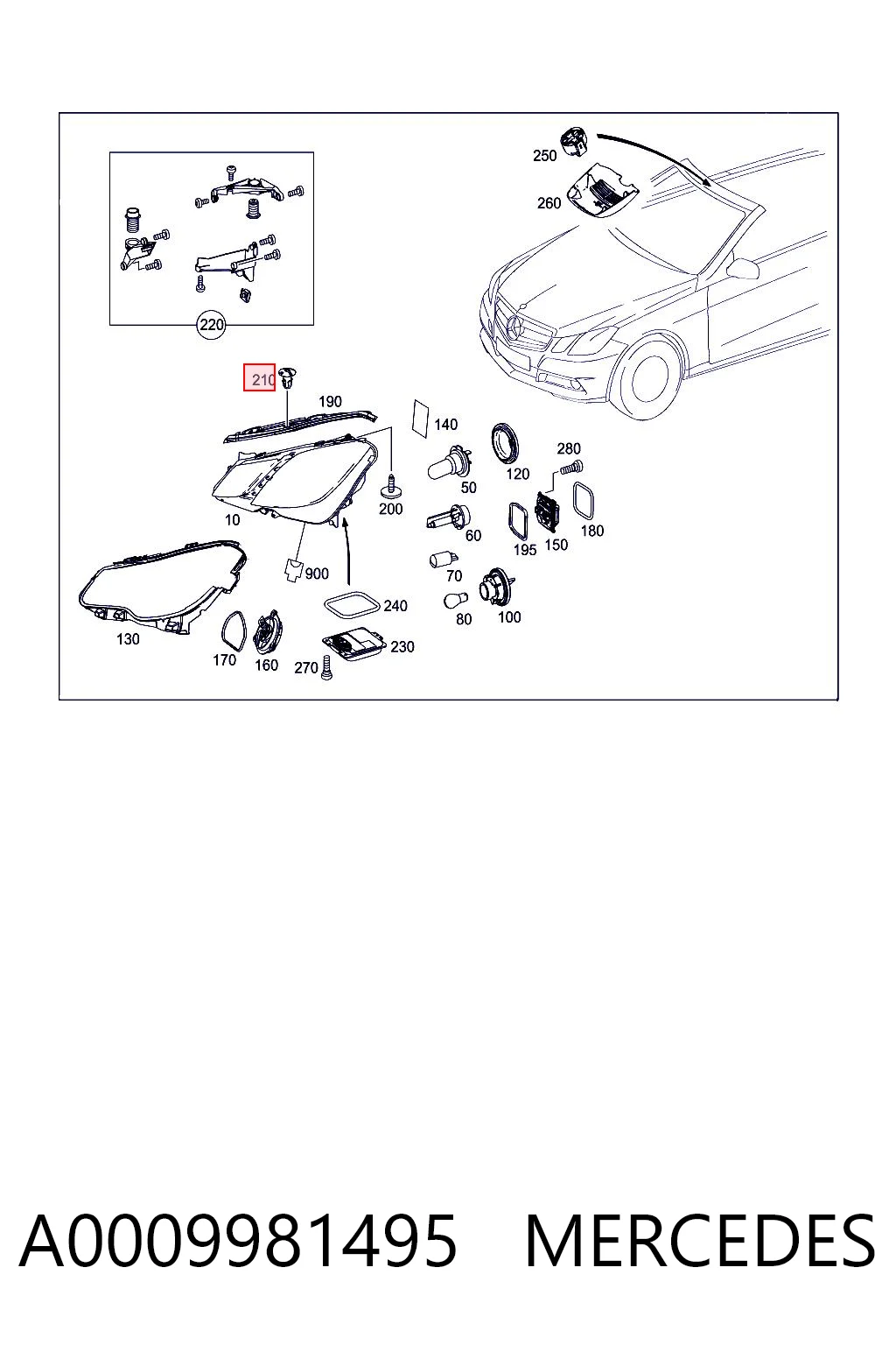 A0009981495 Mercedes