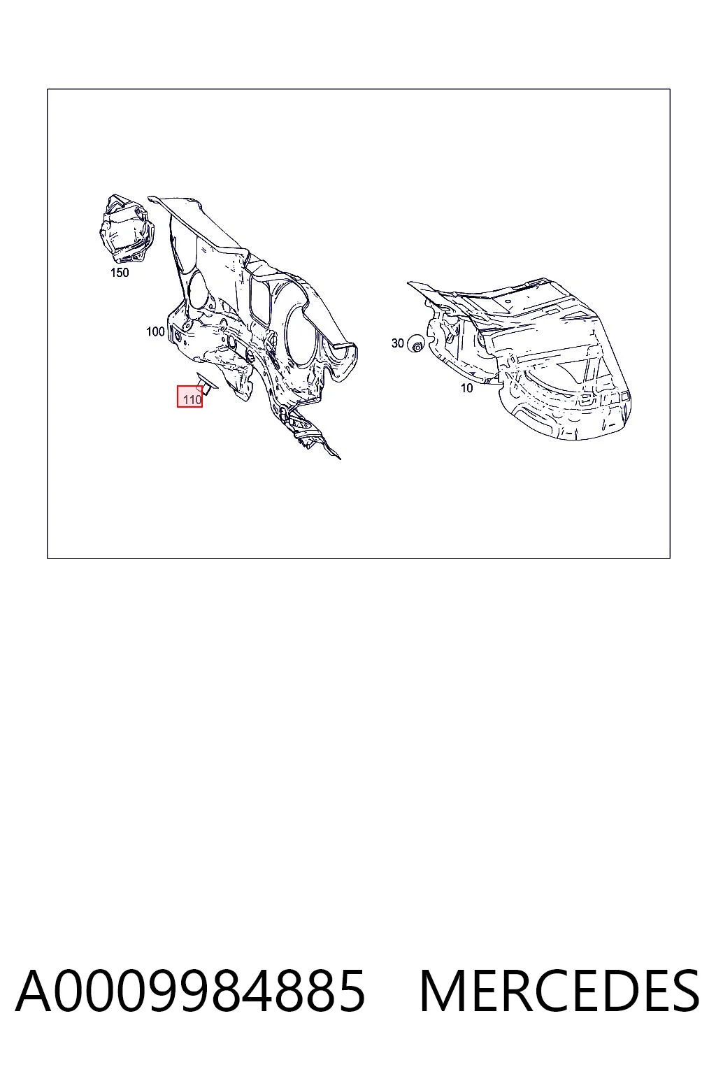 A0009984885 Mercedes