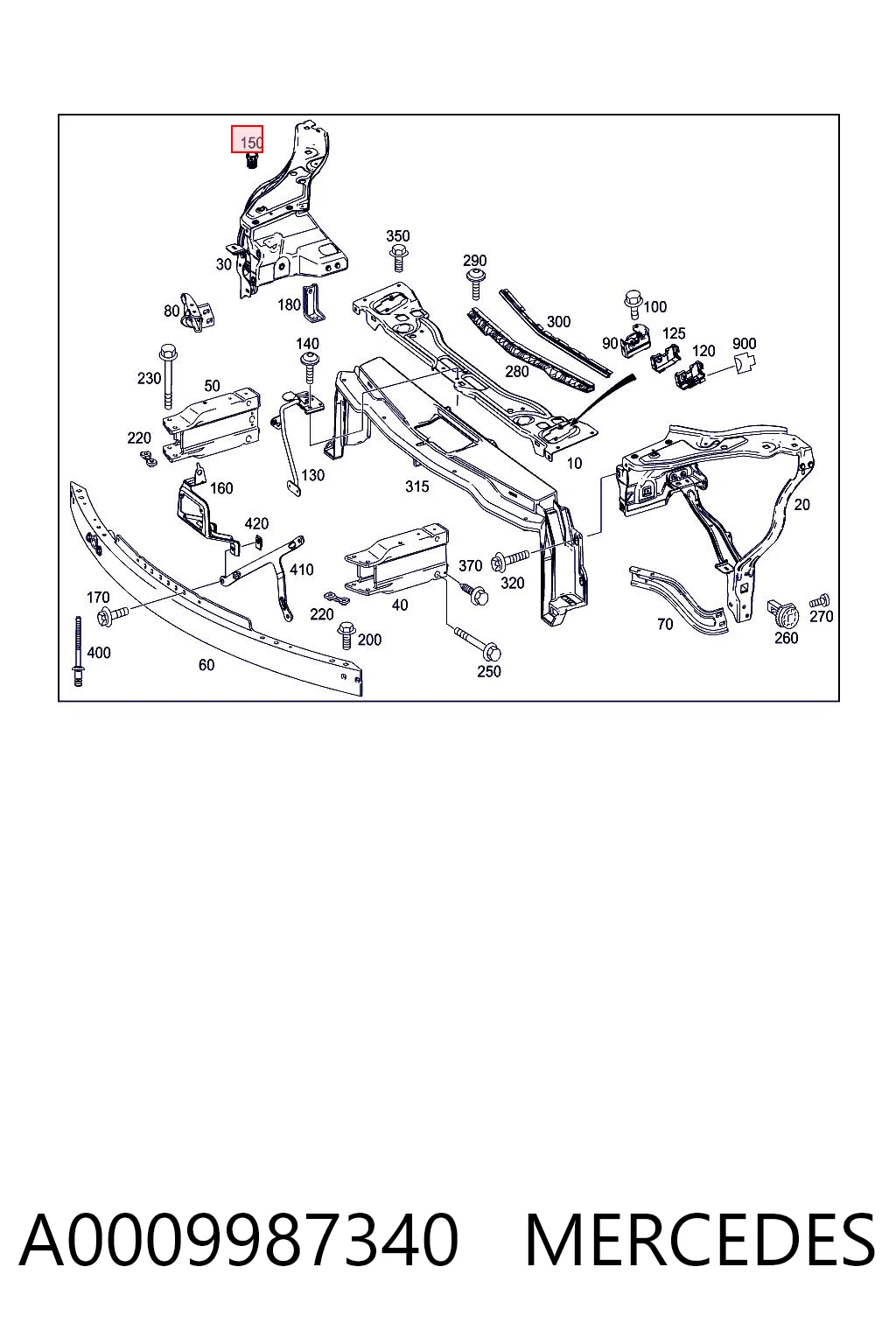 A0009987340 Mercedes 