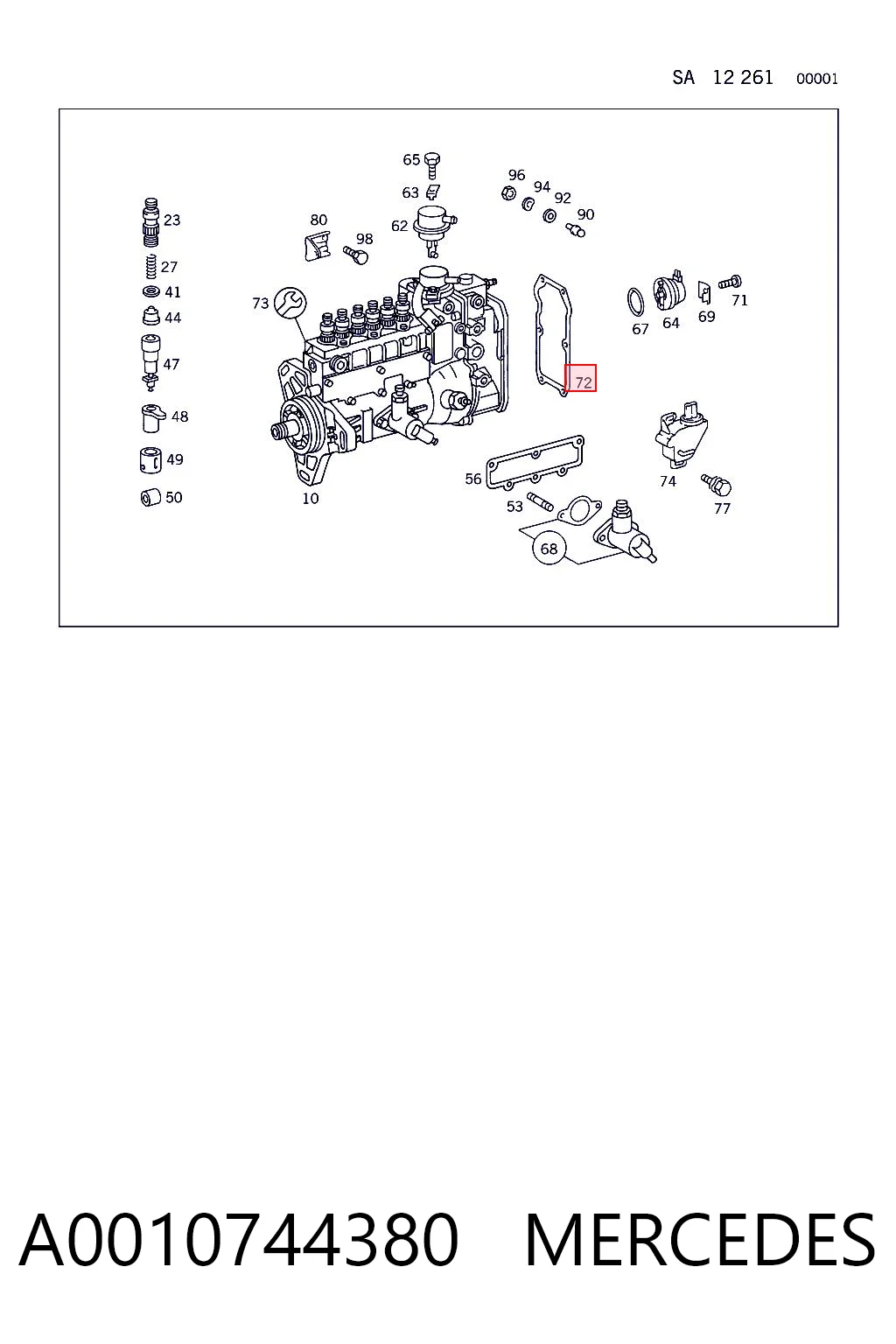 A0010744380 Mercedes