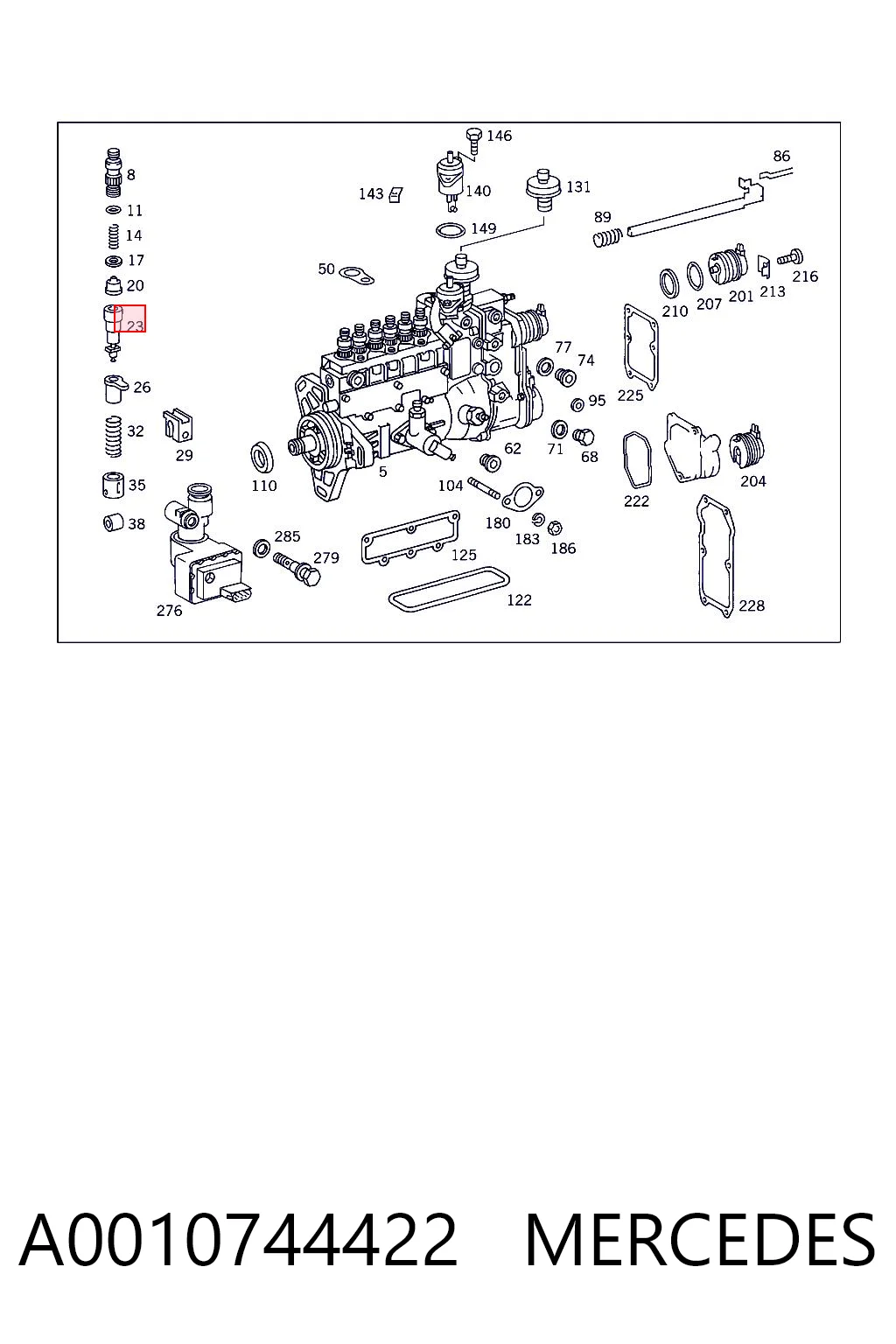 A0010744422 Mercedes