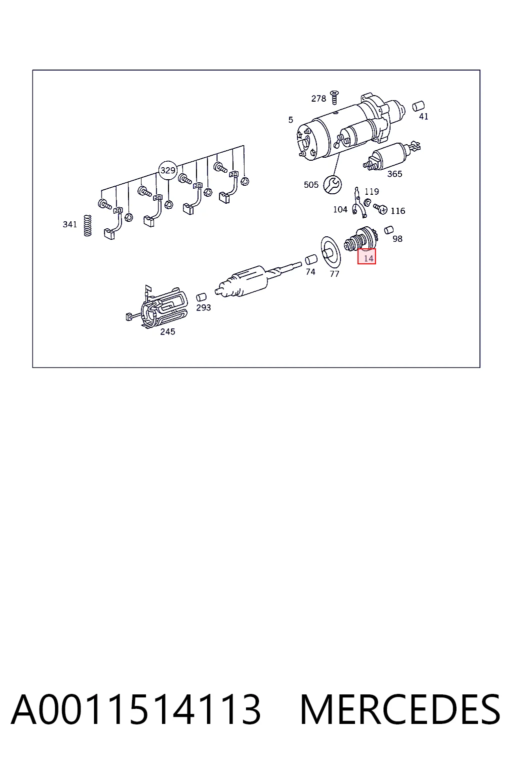 Bendix motor de arranque Mercedes Benz Truck TRUCK ACTROS  (1996-2003)