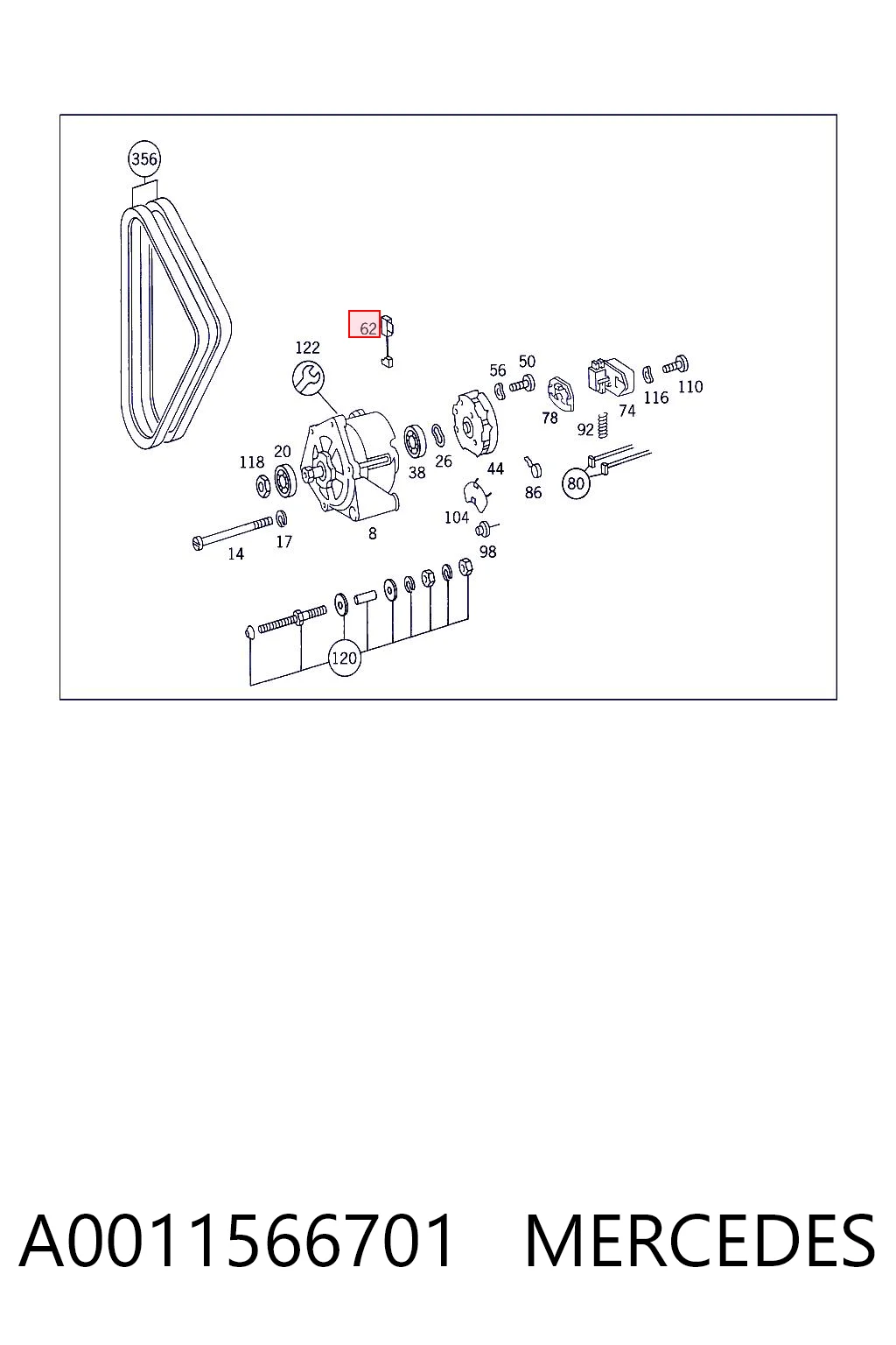A0011566701 Mercedes
