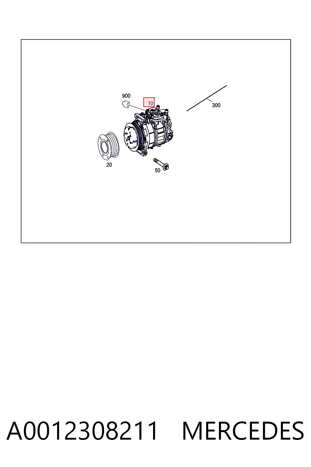A0012308211 Mercedes Compresor climatizador