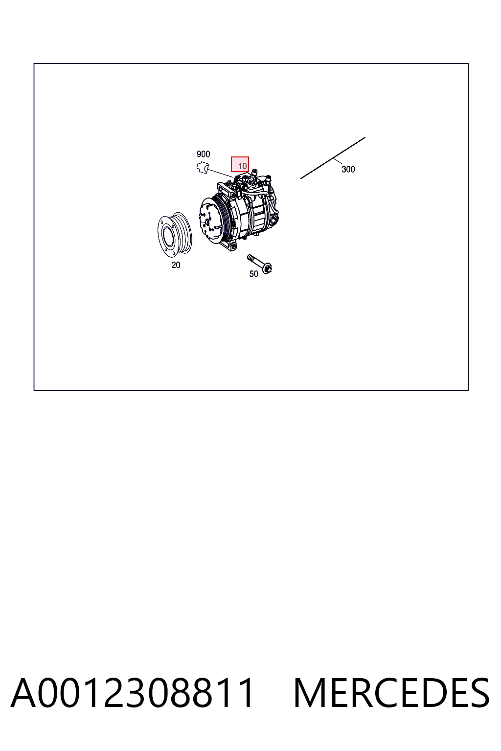 A0012308811 Mercedes Compresor climatizador