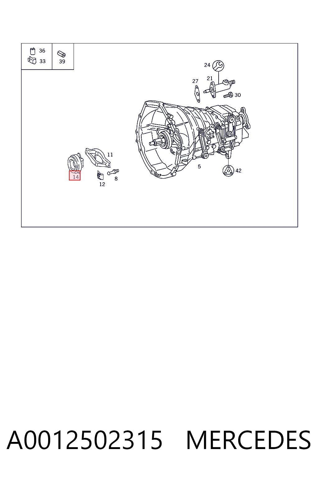 Cojinete de embrague 3151122031 Sachs