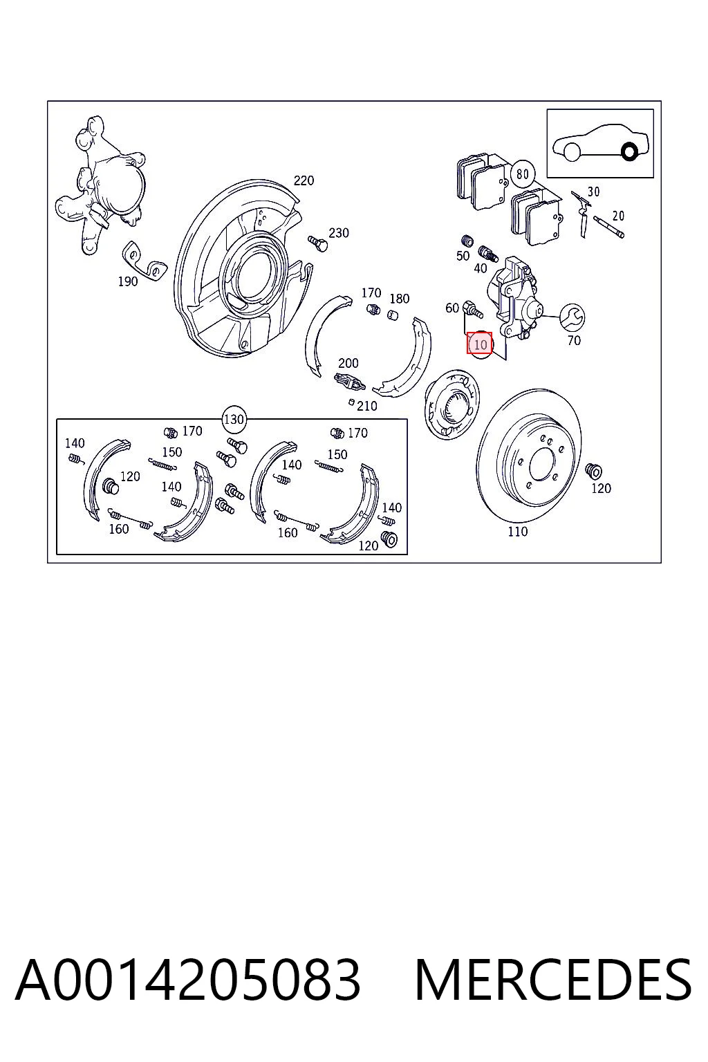 A0014205083 Mercedes