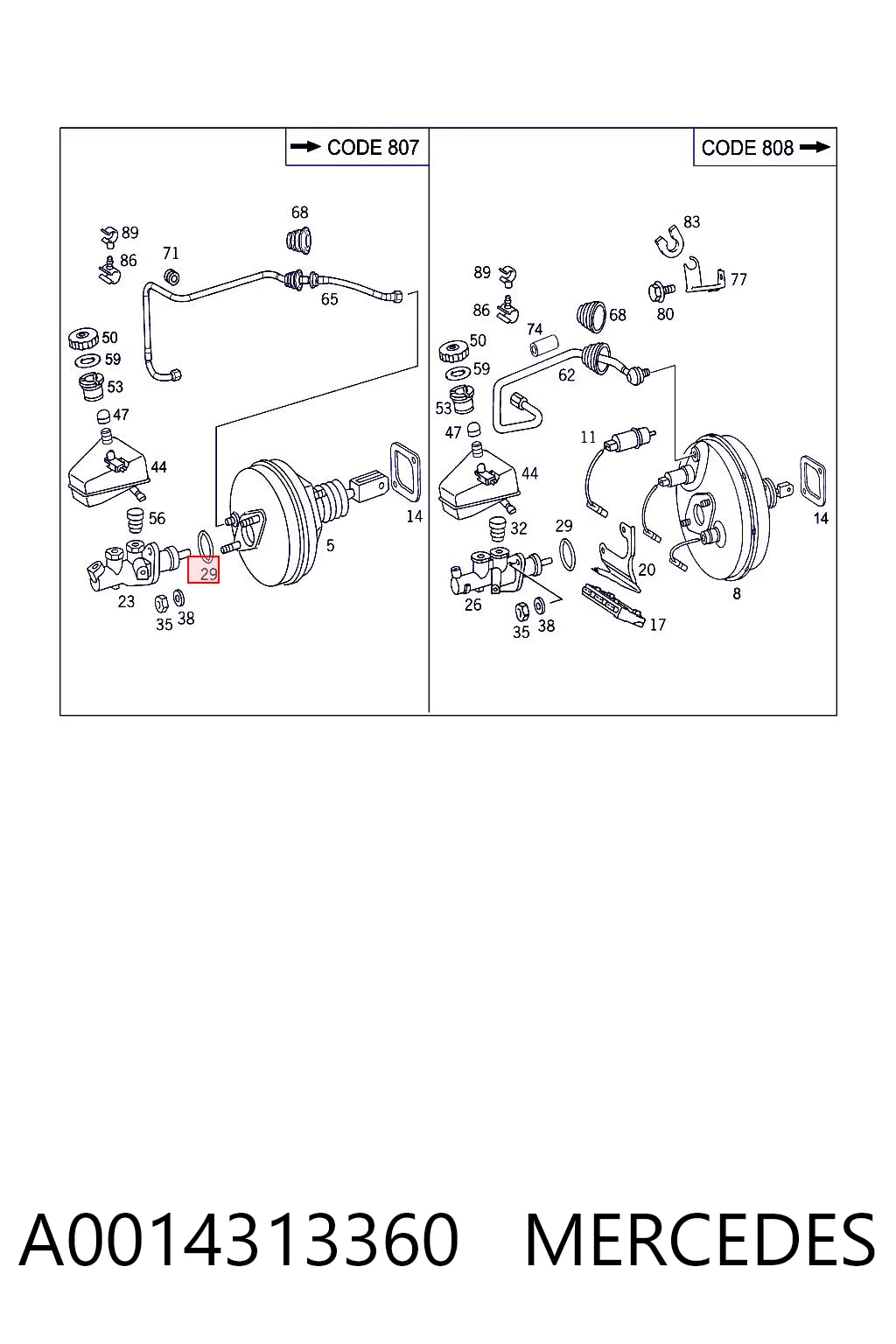 A0014313360 Mercedes