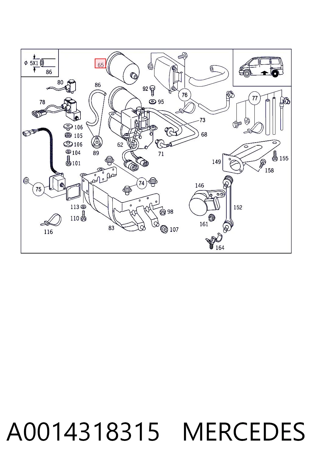 A0014318315 Mercedes