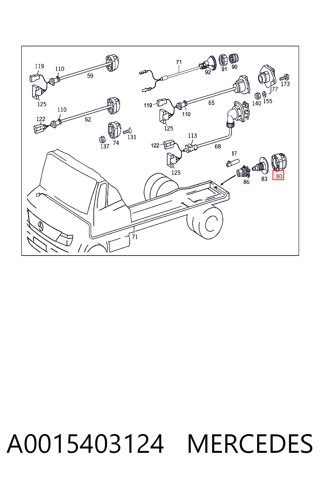 A0015403124 Mercedes