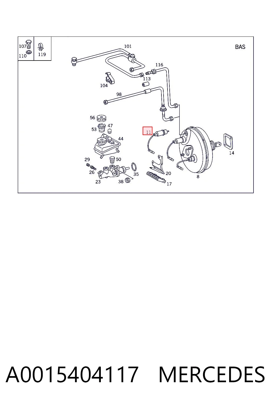 A0015404117 Mercedes