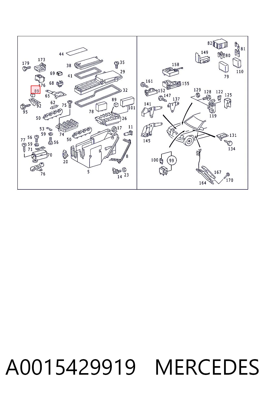 A0015429919 Mercedes