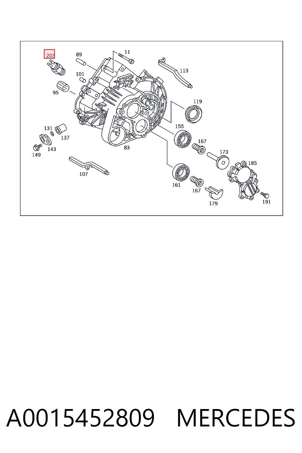 Interruptor de marcha atras Mercedes Vito  (1996-2003)