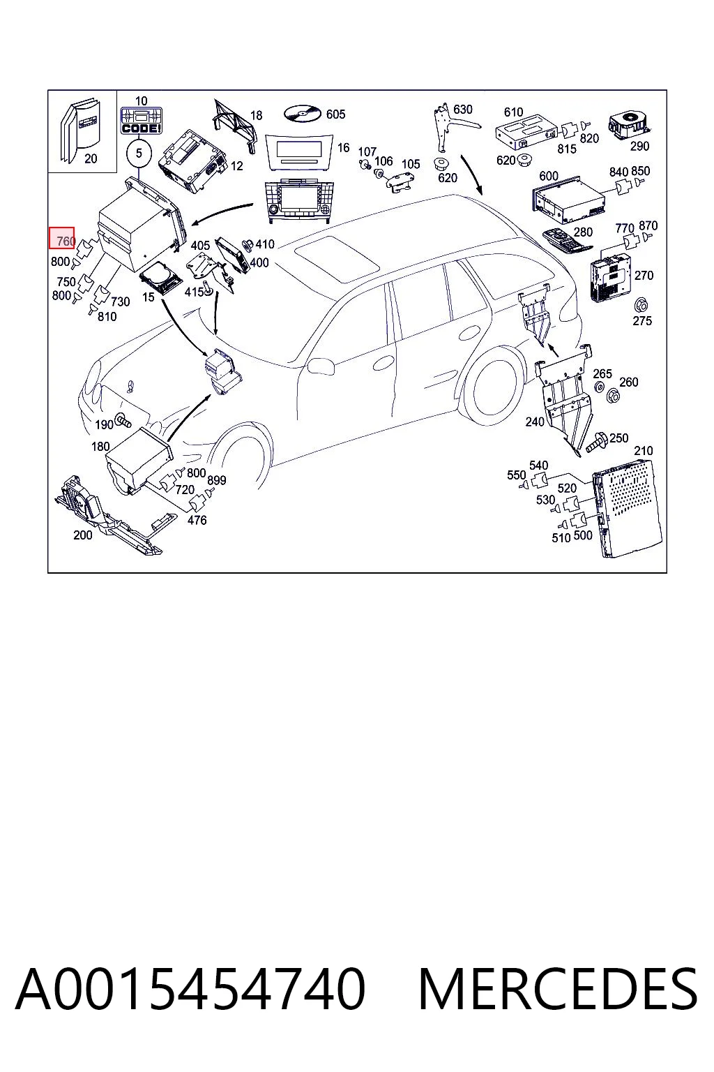 A0015454740 Mercedes