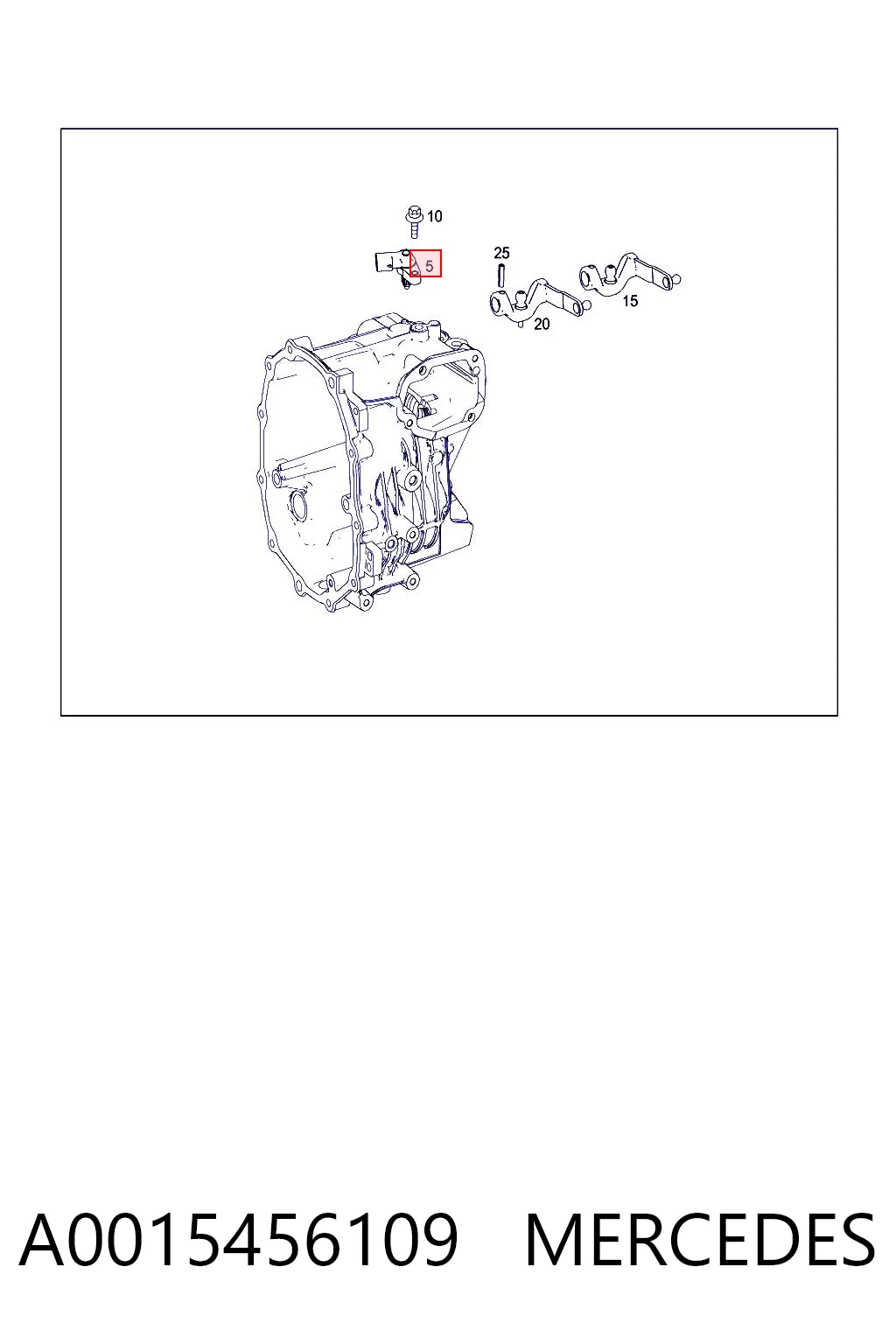 A0015456109 Mercedes Interruptor de marcha atras