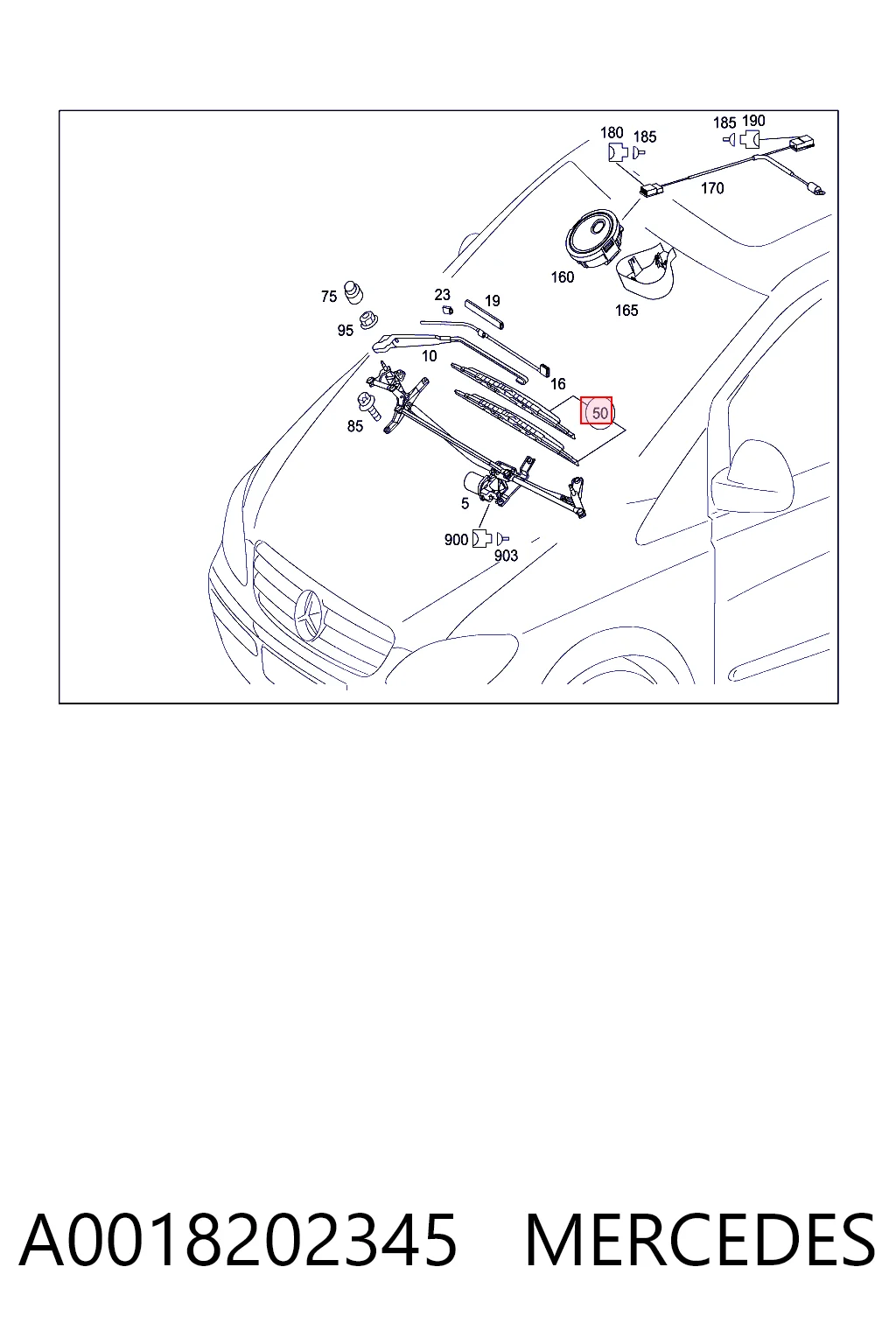 A0018202345 Mercedes