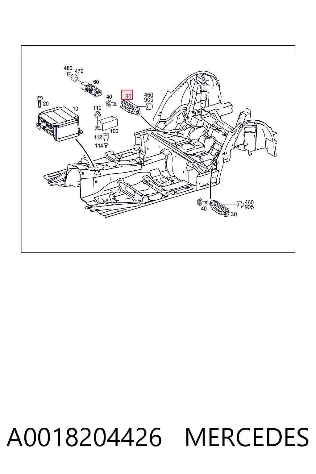A0018204426 Mercedes