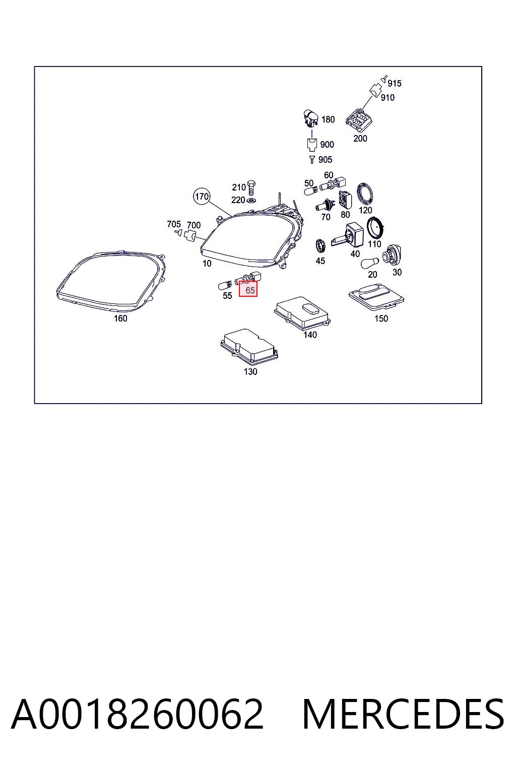 A0018260062 Mercedes