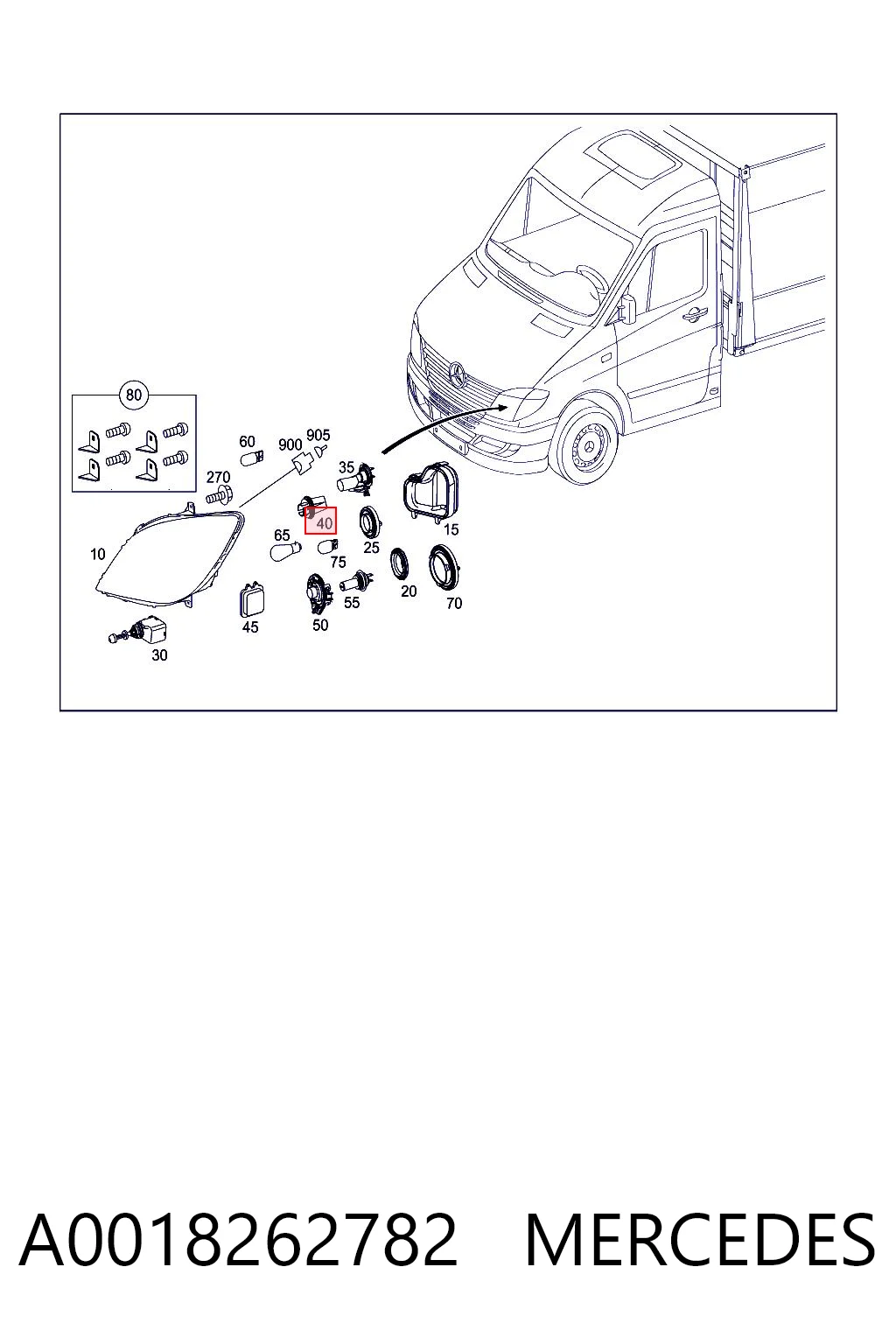 A0018262782 Mercedes