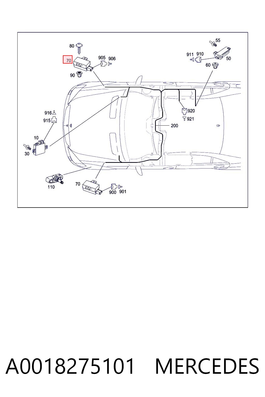 A0018275101 Mercedes