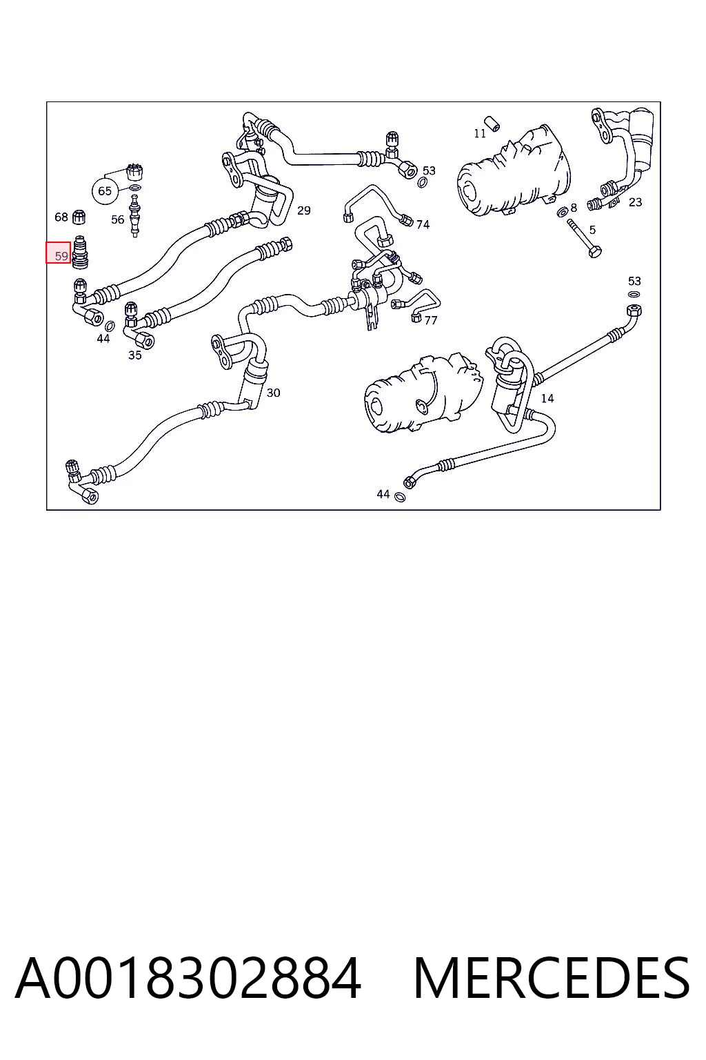 A0018302884 Mercedes