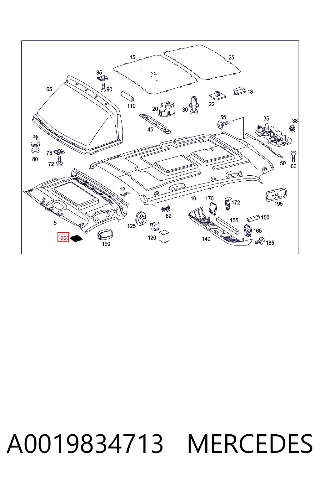 A0019834713 Mercedes
