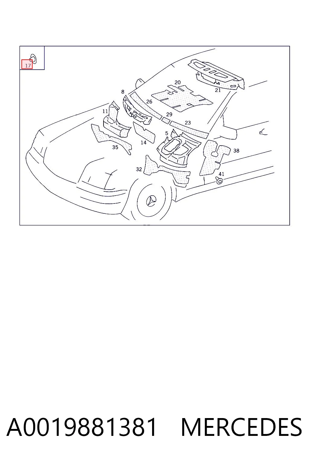 A0019881381 Mercedes