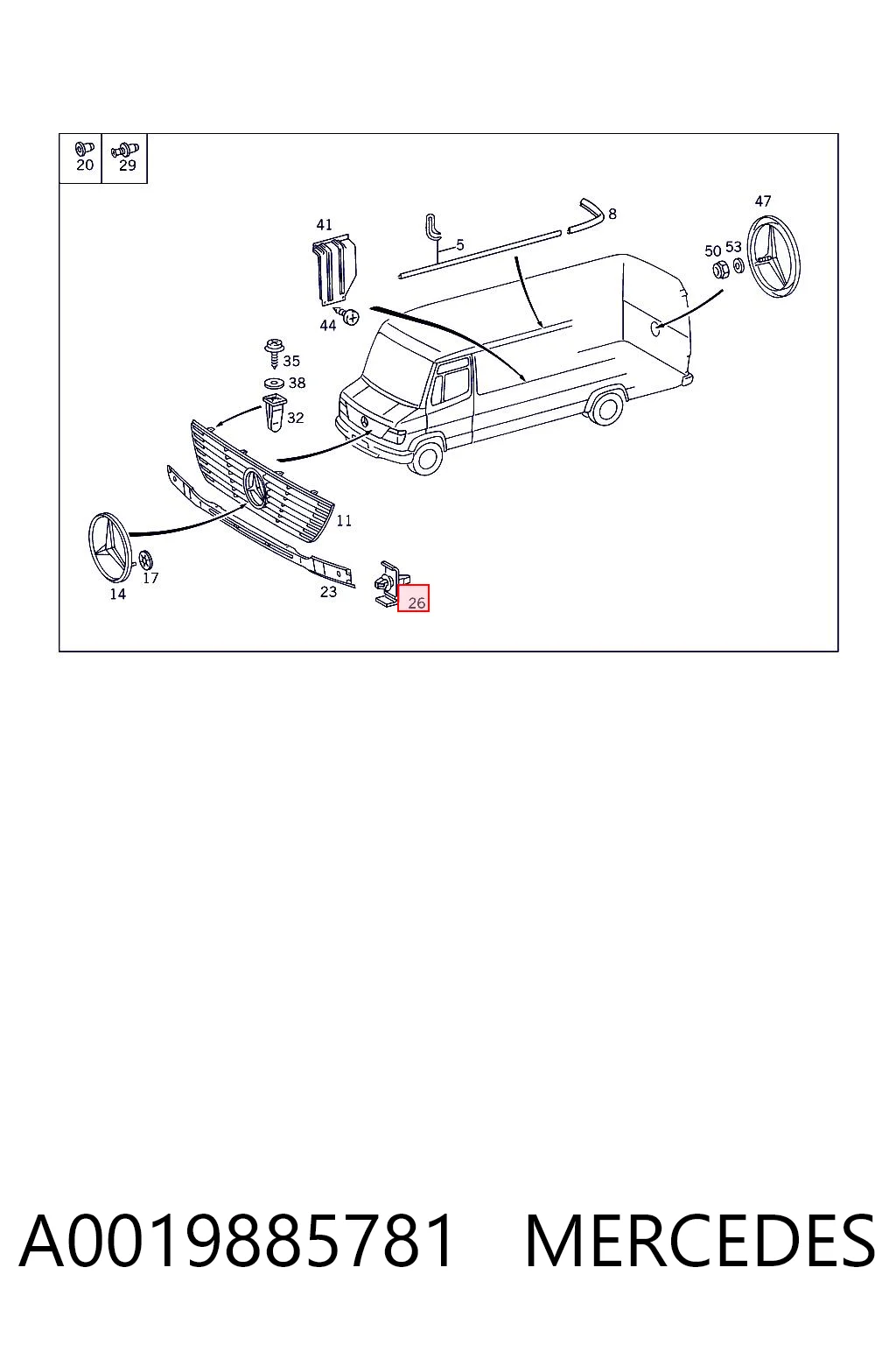 A0019885781 Mercedes