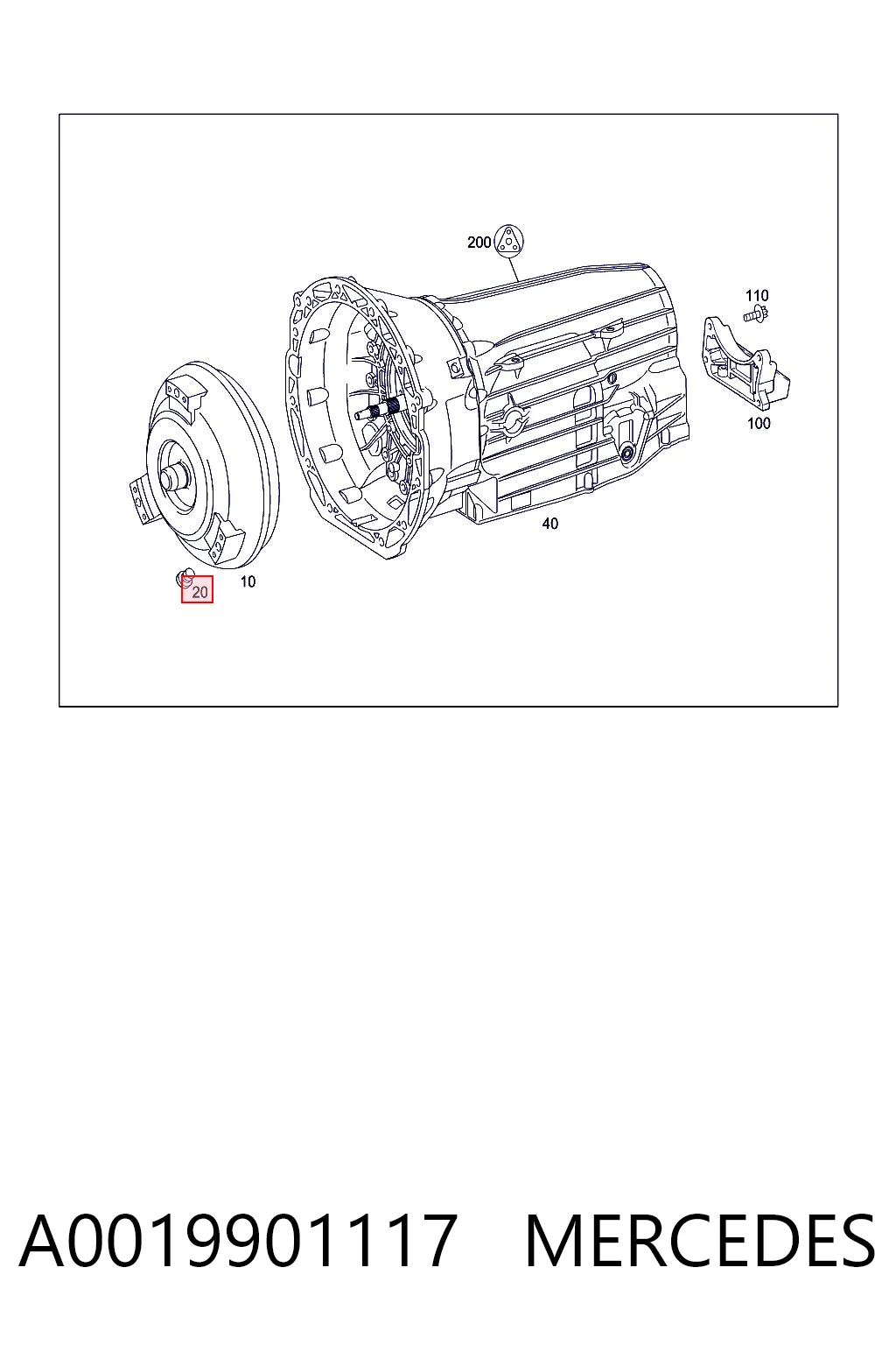 A0019901117 Mercedes