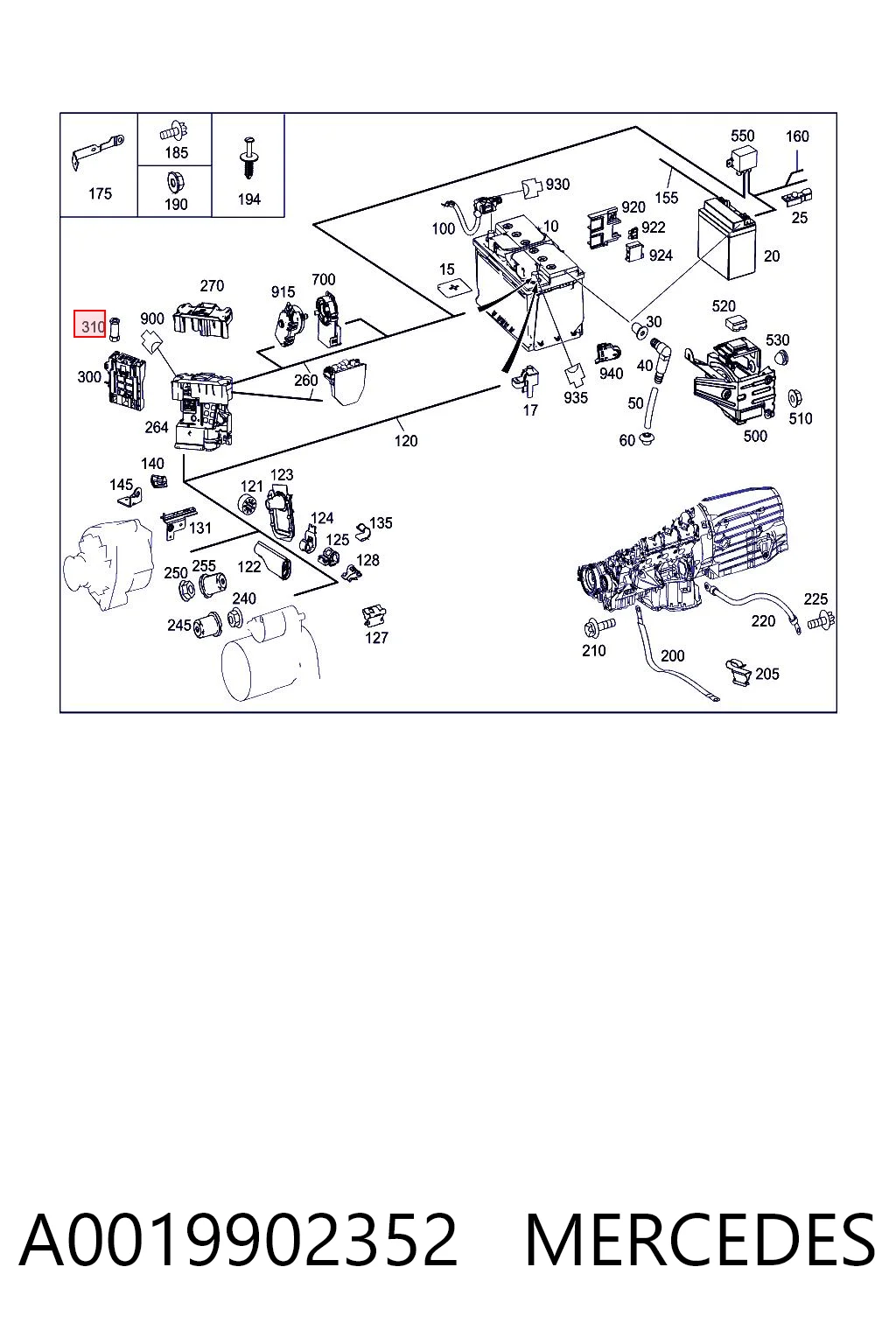 A0019902352 Mercedes