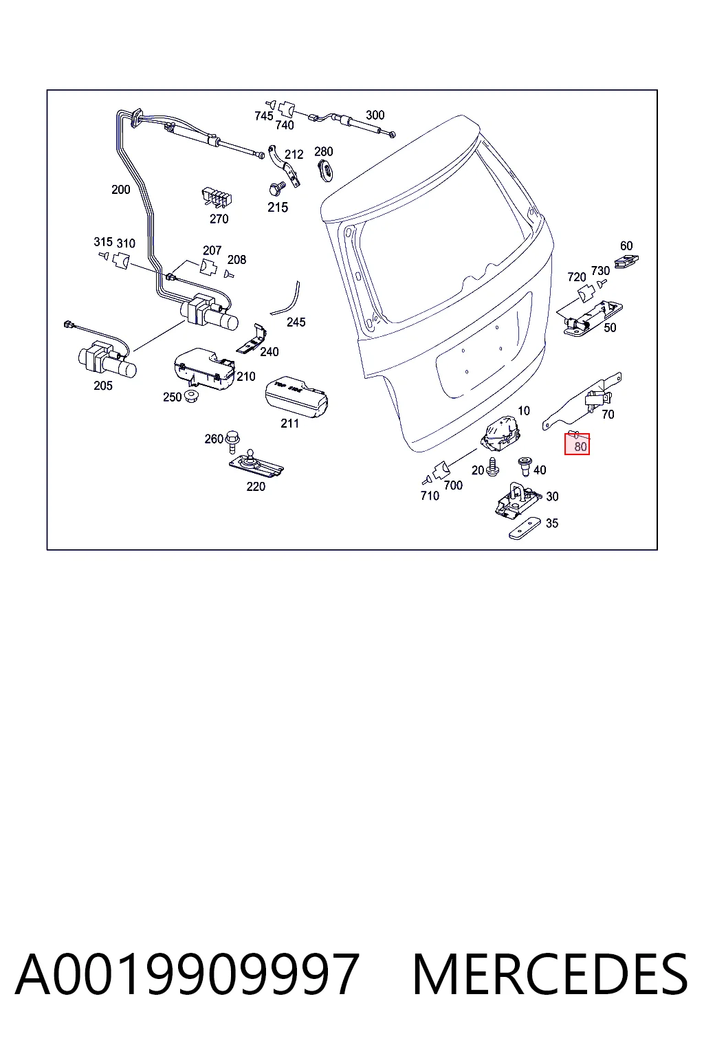 A0019909997 Mercedes
