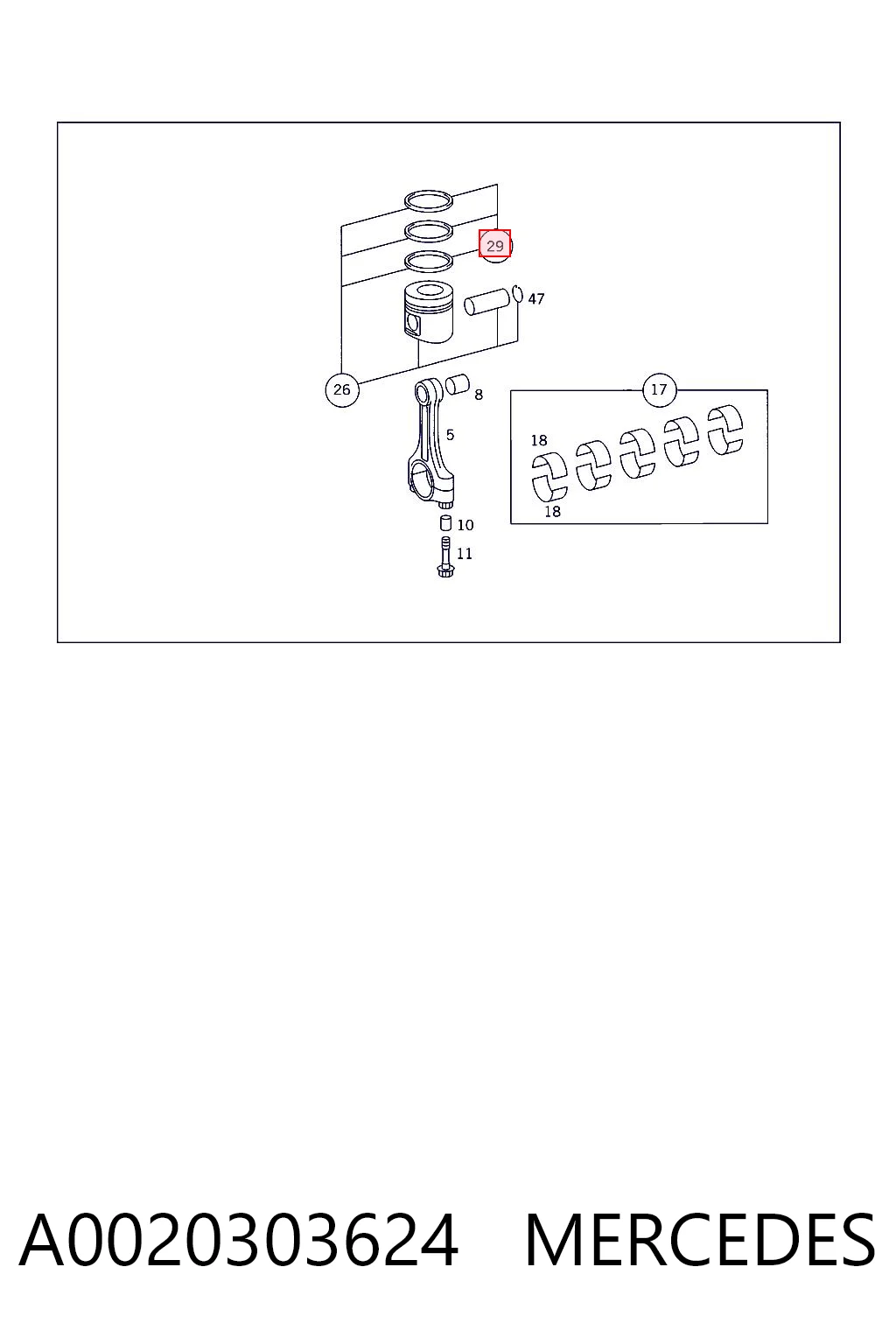 A0020303624 Mercedes
