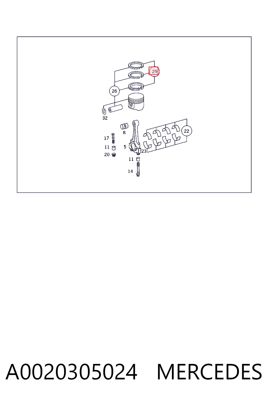 A0020305024 Mercedes