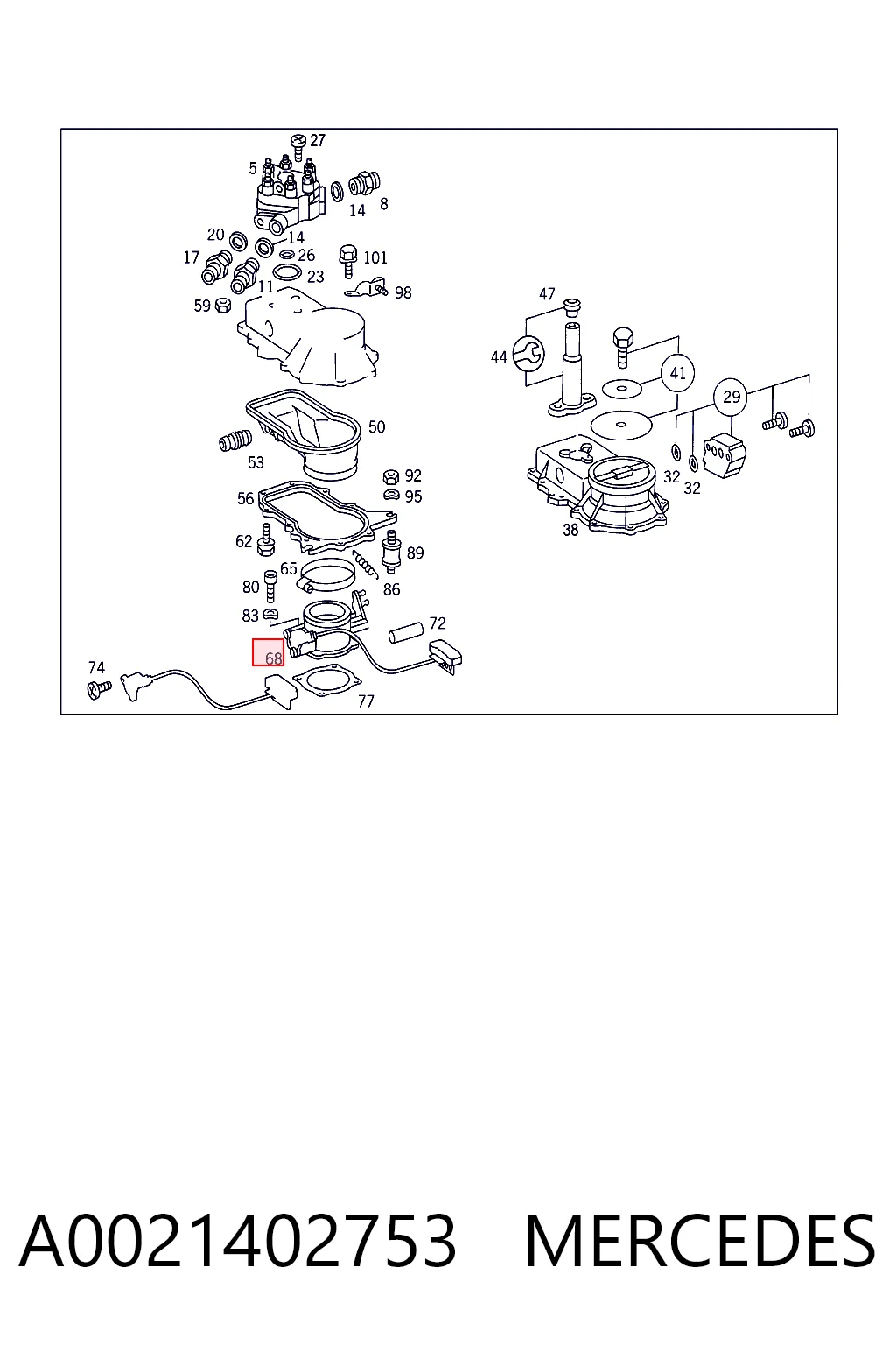 A0021402753 Mercedes