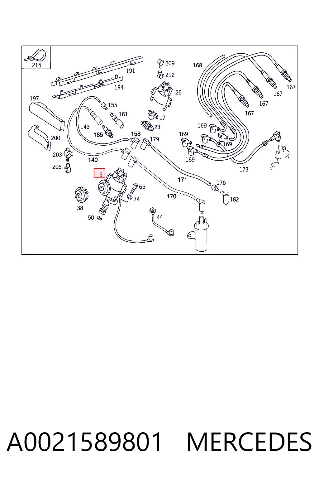 A0021589801 Mercedes