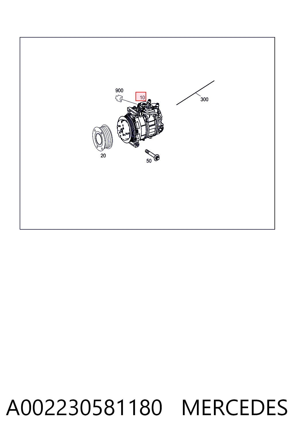 A002230581180 Mercedes Compresor climatizador