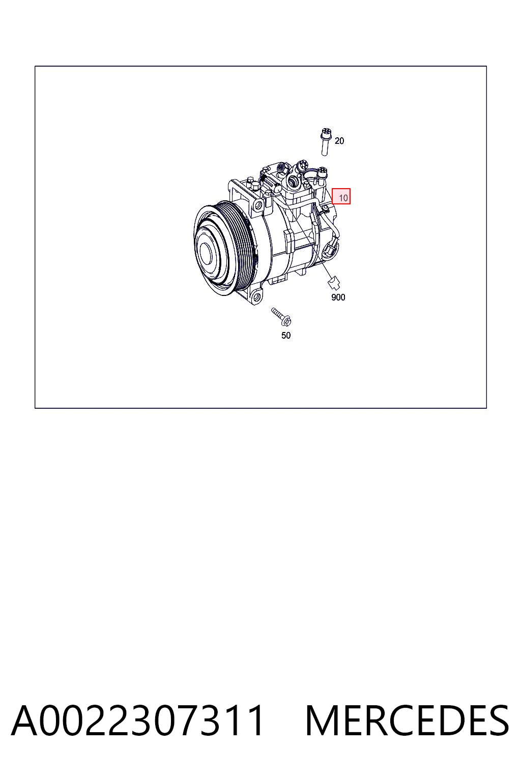 A0022307311 Mercedes Compresor climatizador