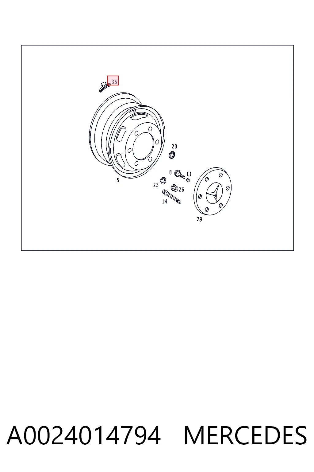A0024014794 Mercedes
