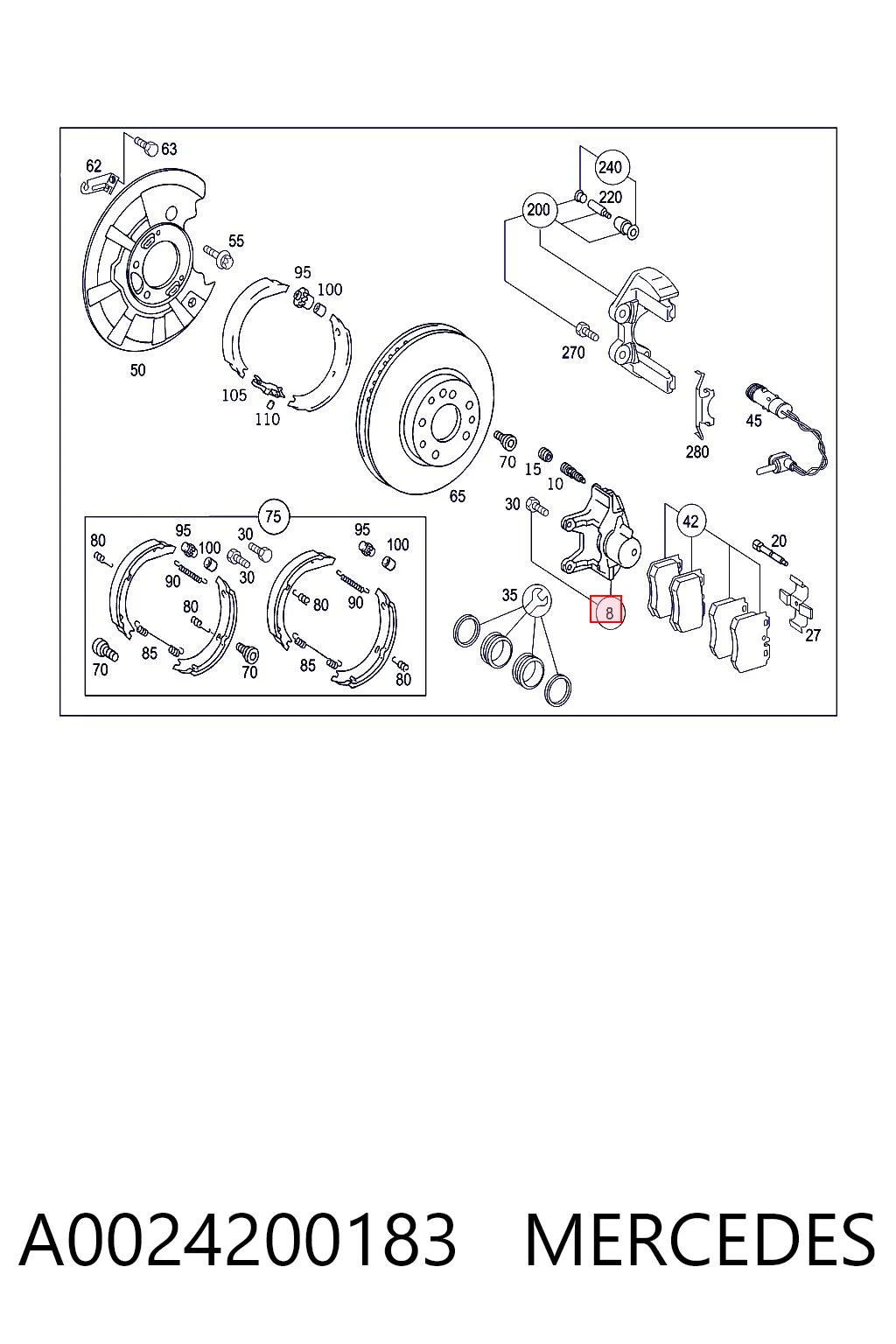 A0024200183 Mercedes