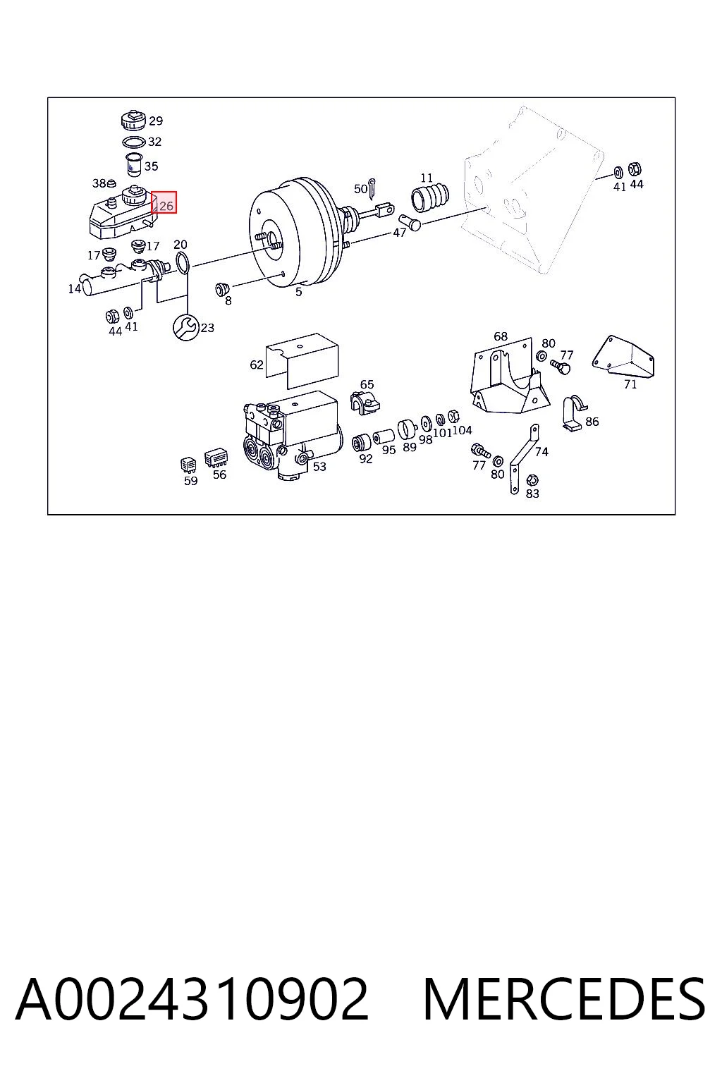 A0024310902 Mercedes