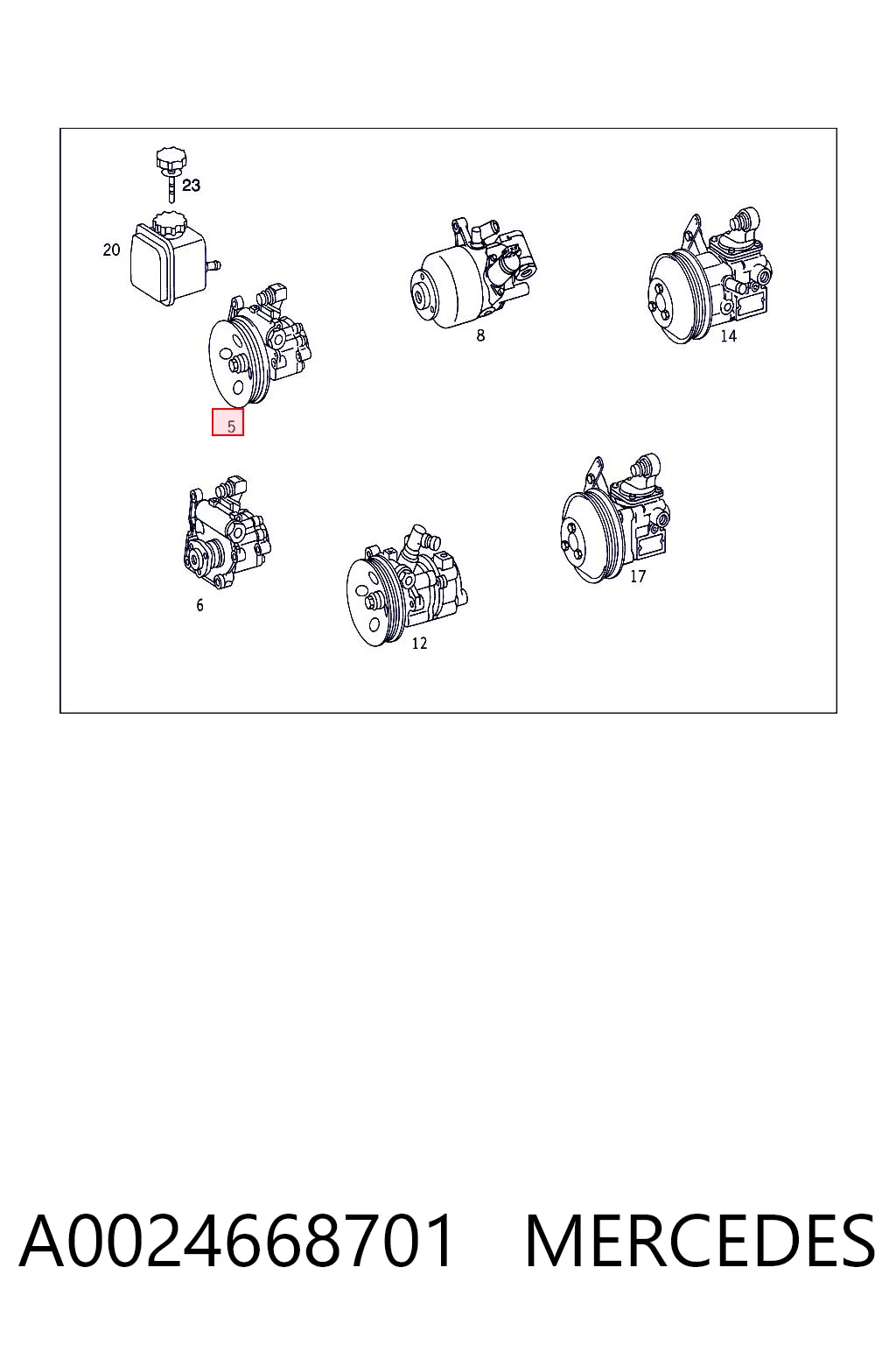 A0024668701 Mercedes