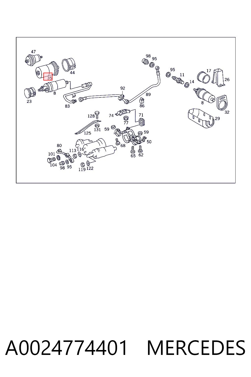 A0024774401 Mercedes