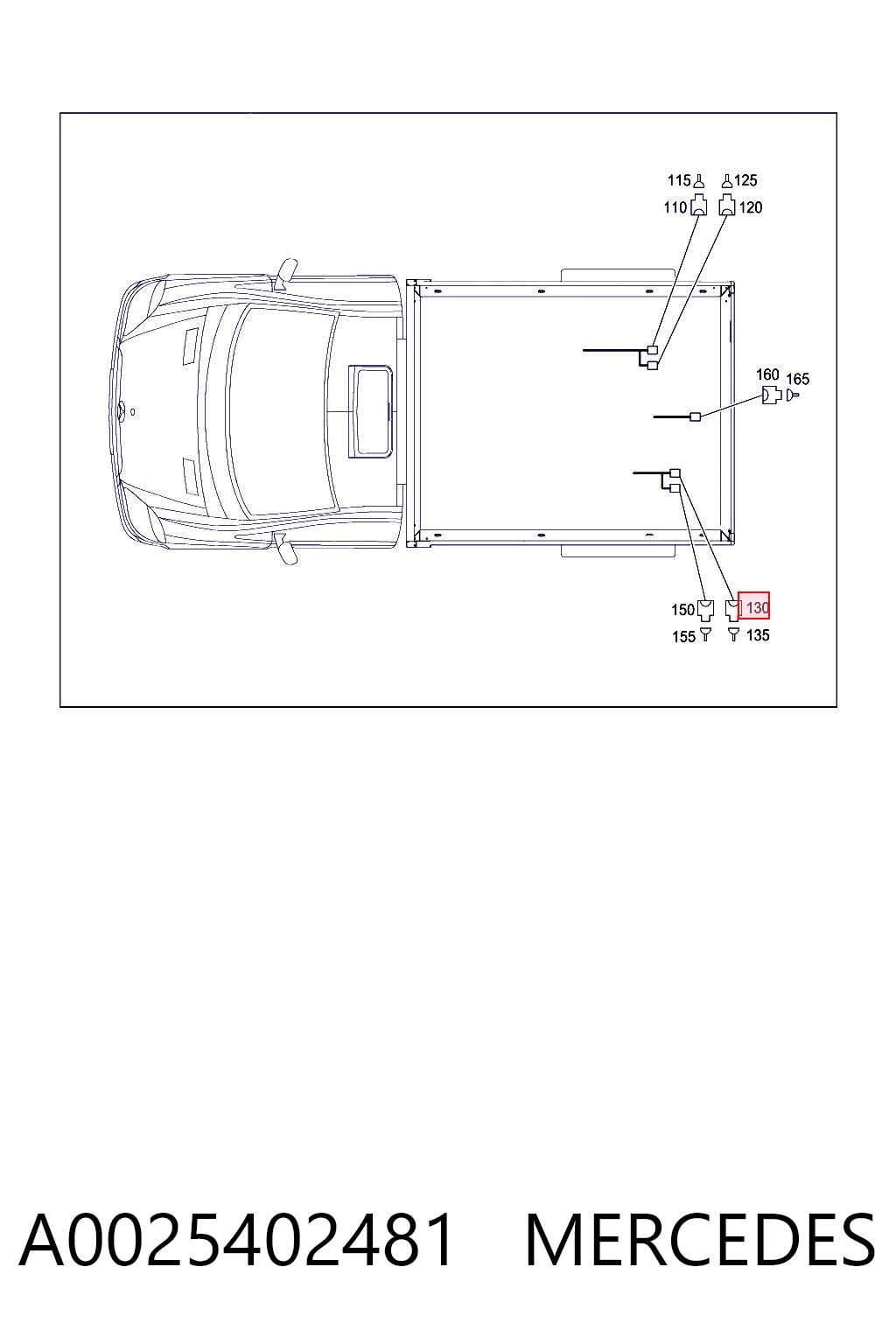 Conector de luz trasera 1402288 Scania