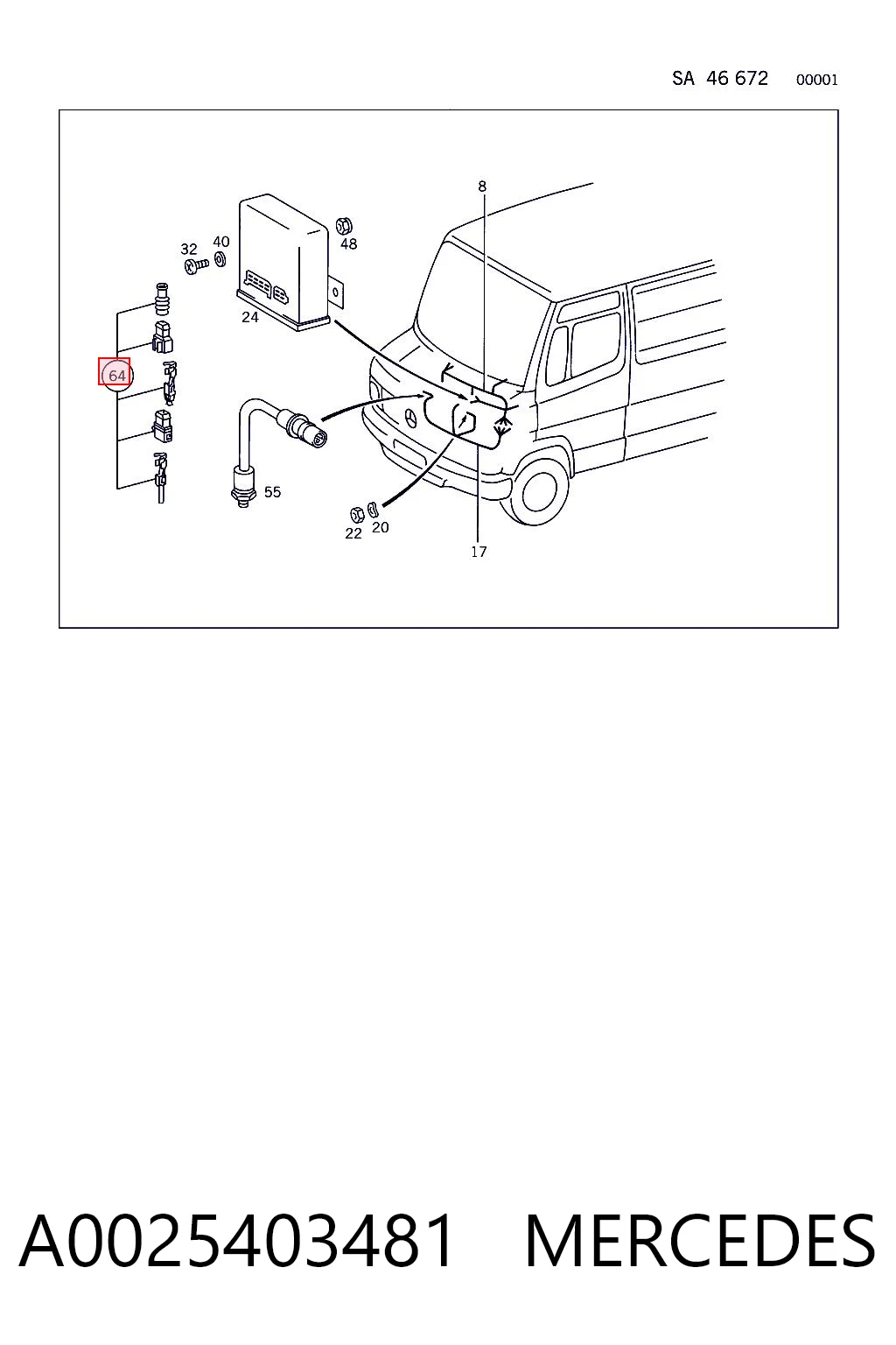A0025403481 Mercedes