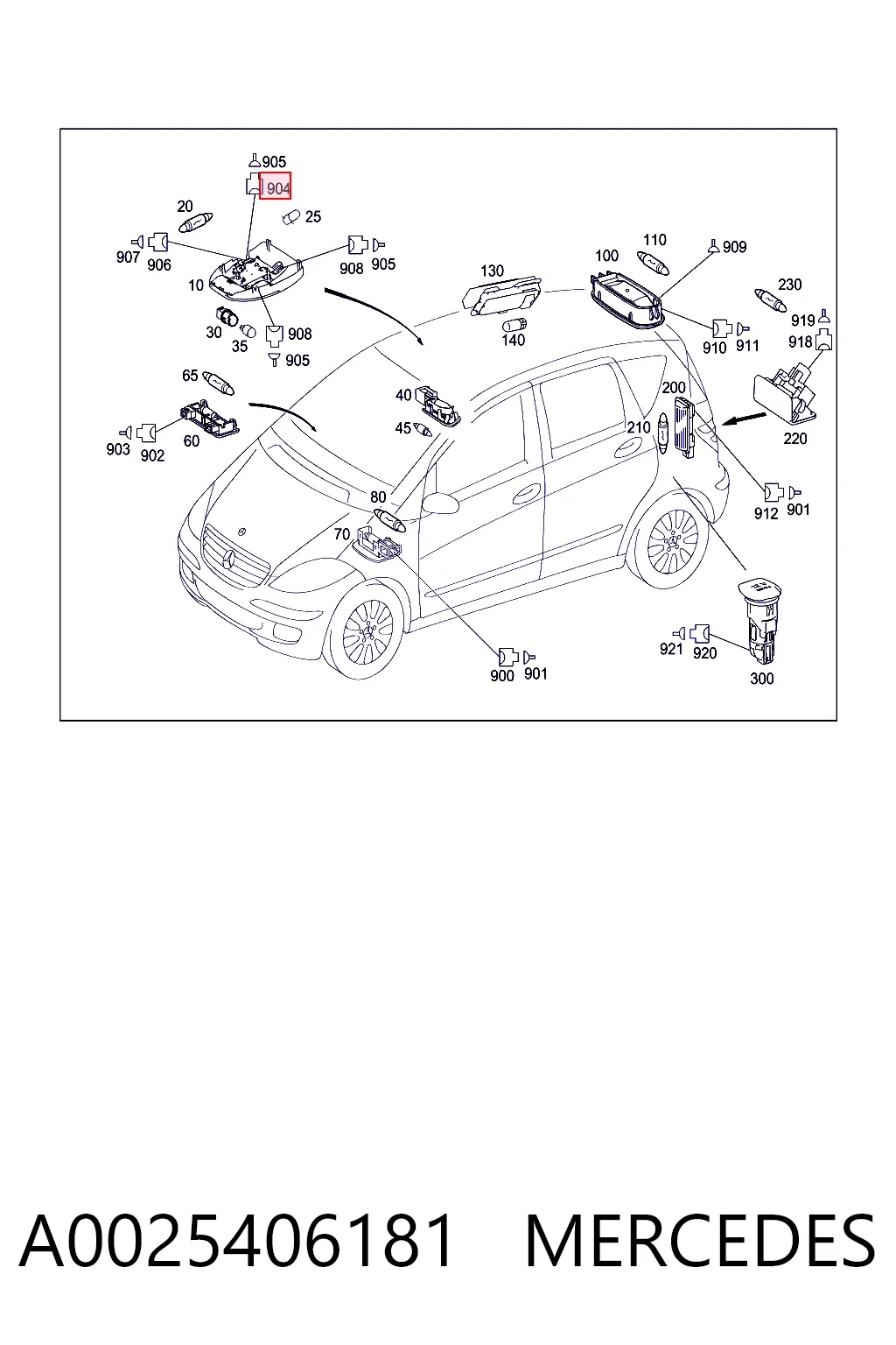 A0025406181 Mercedes