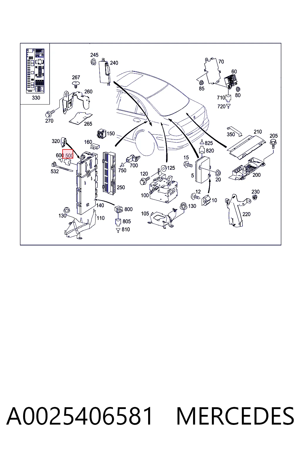 A0025406581 Mercedes